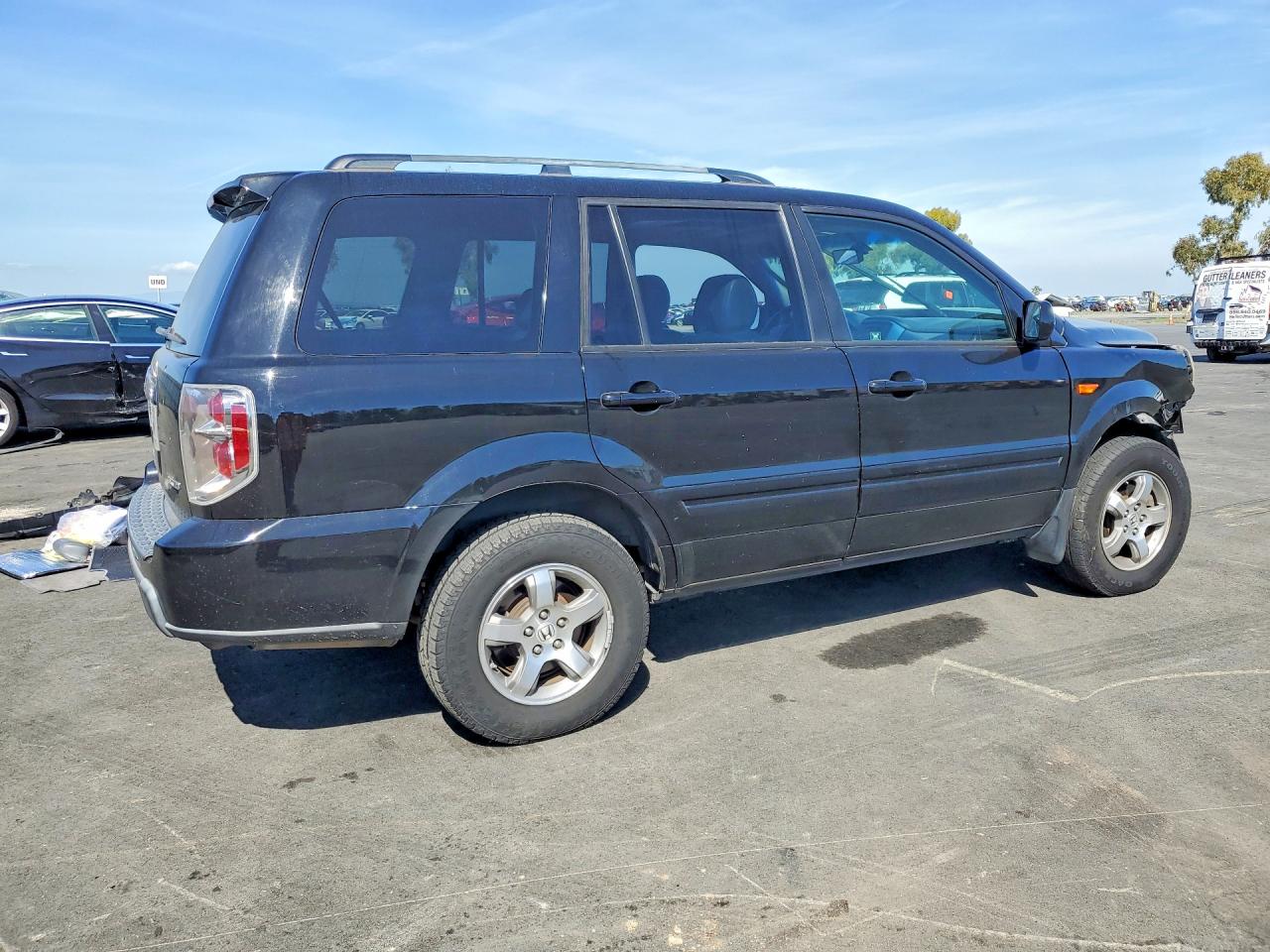2007 Honda Pilot Exl Черный vin: 2HKYF18607H512791