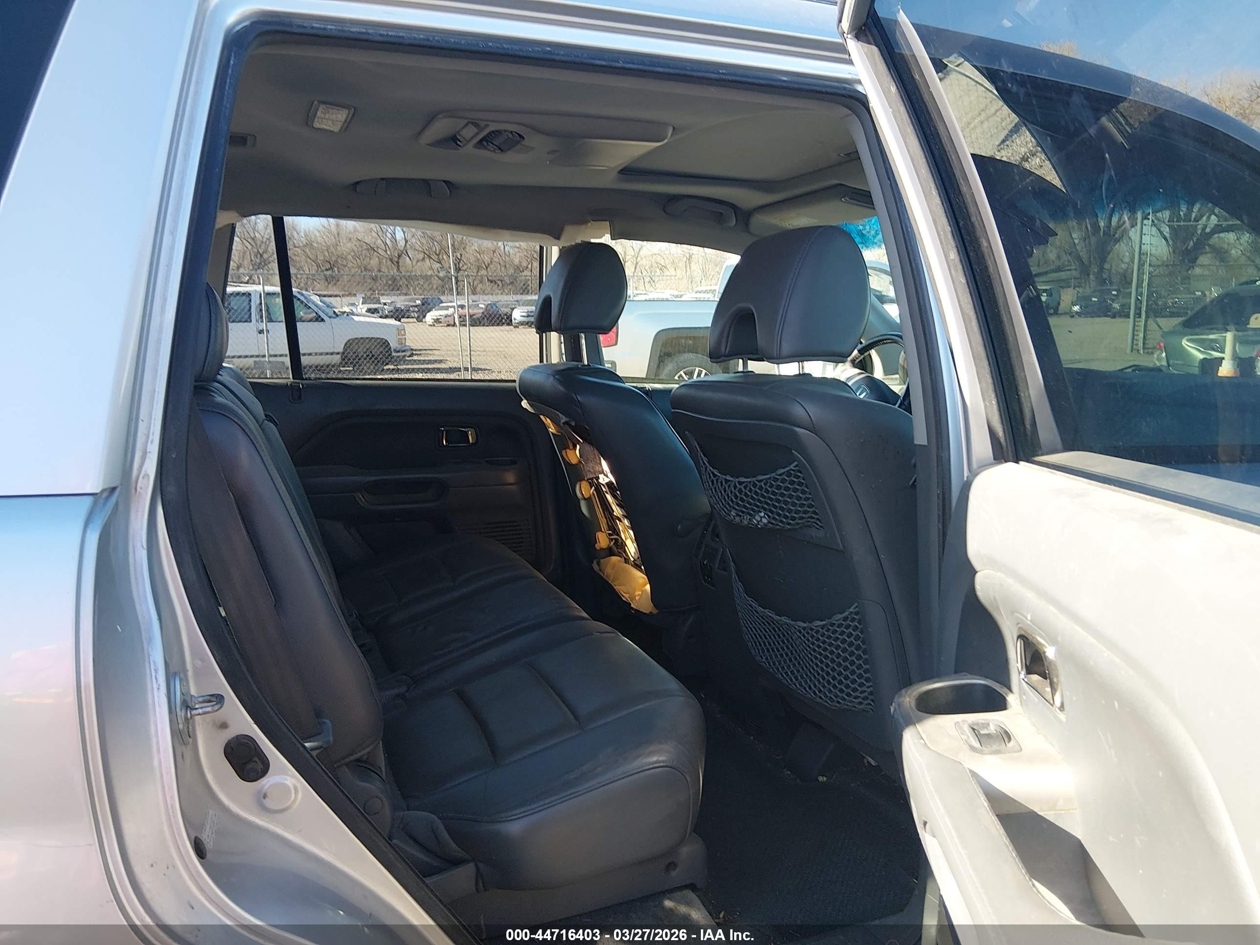 2007 Honda Pilot Ex-l Silver vin: 2HKYF18607H538548