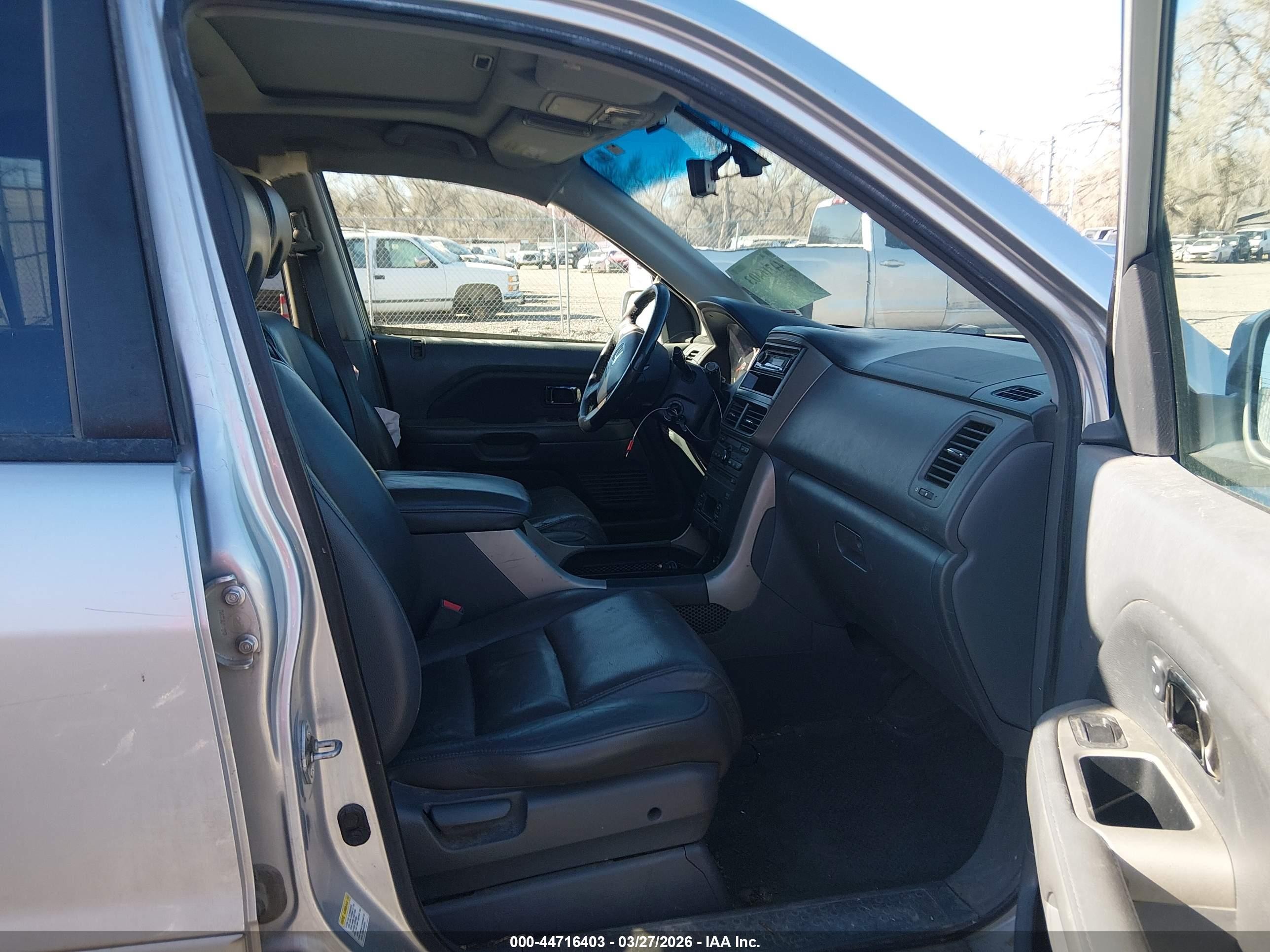 2007 Honda Pilot Ex-l Silver vin: 2HKYF18607H538548