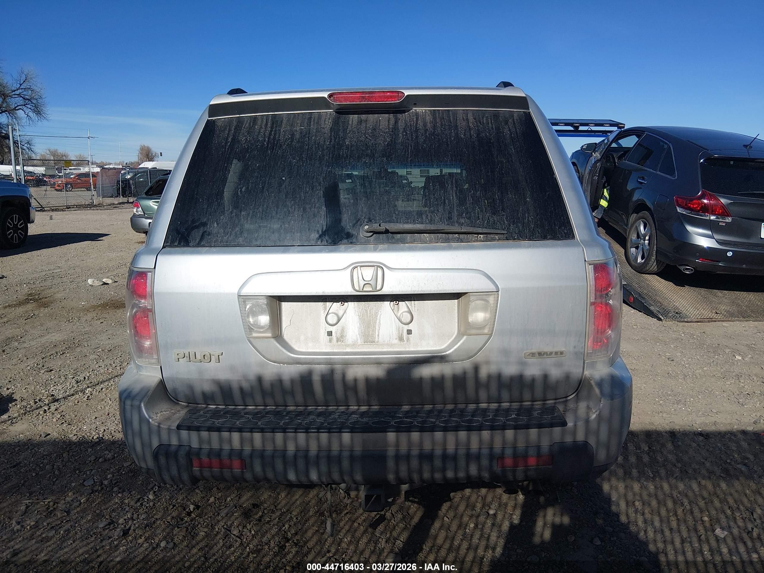 2007 Honda Pilot Ex-l Silver vin: 2HKYF18607H538548