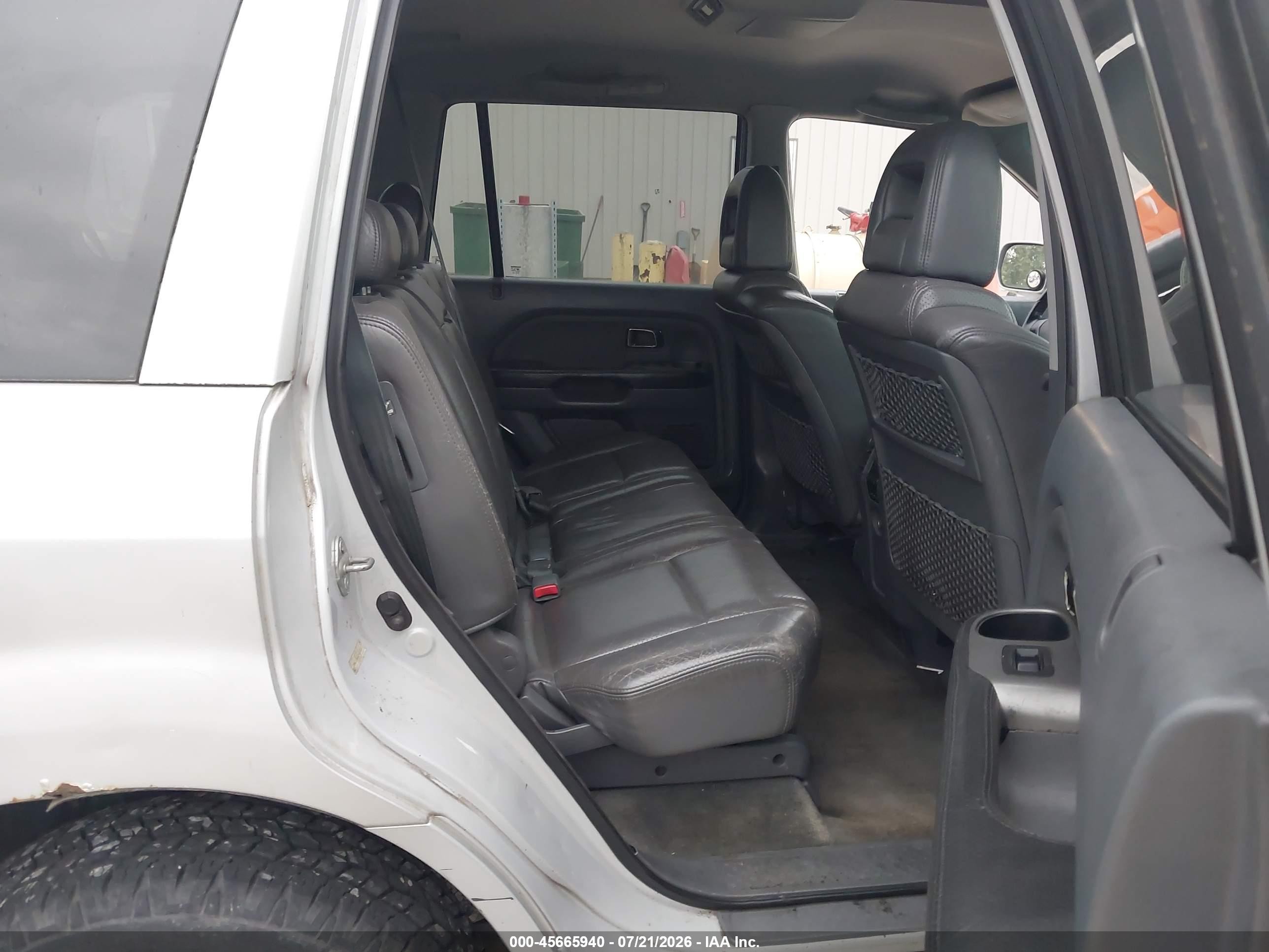2003 Honda Pilot Ex-l Silver vin: 2HKYF18613H503222