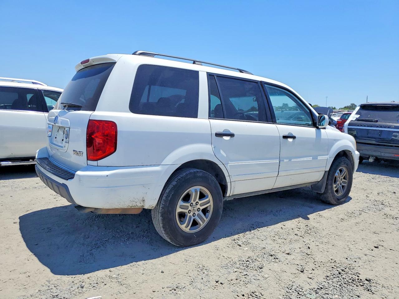 2004 Honda Pilot Exl White vin: 2HKYF18614H615441