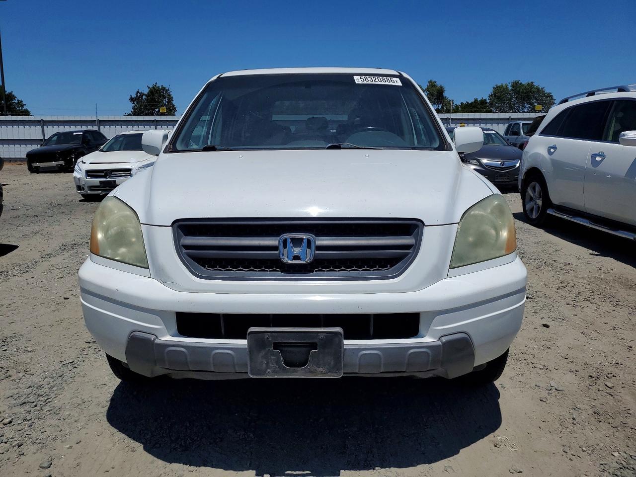 2004 Honda Pilot Exl White vin: 2HKYF18614H615441