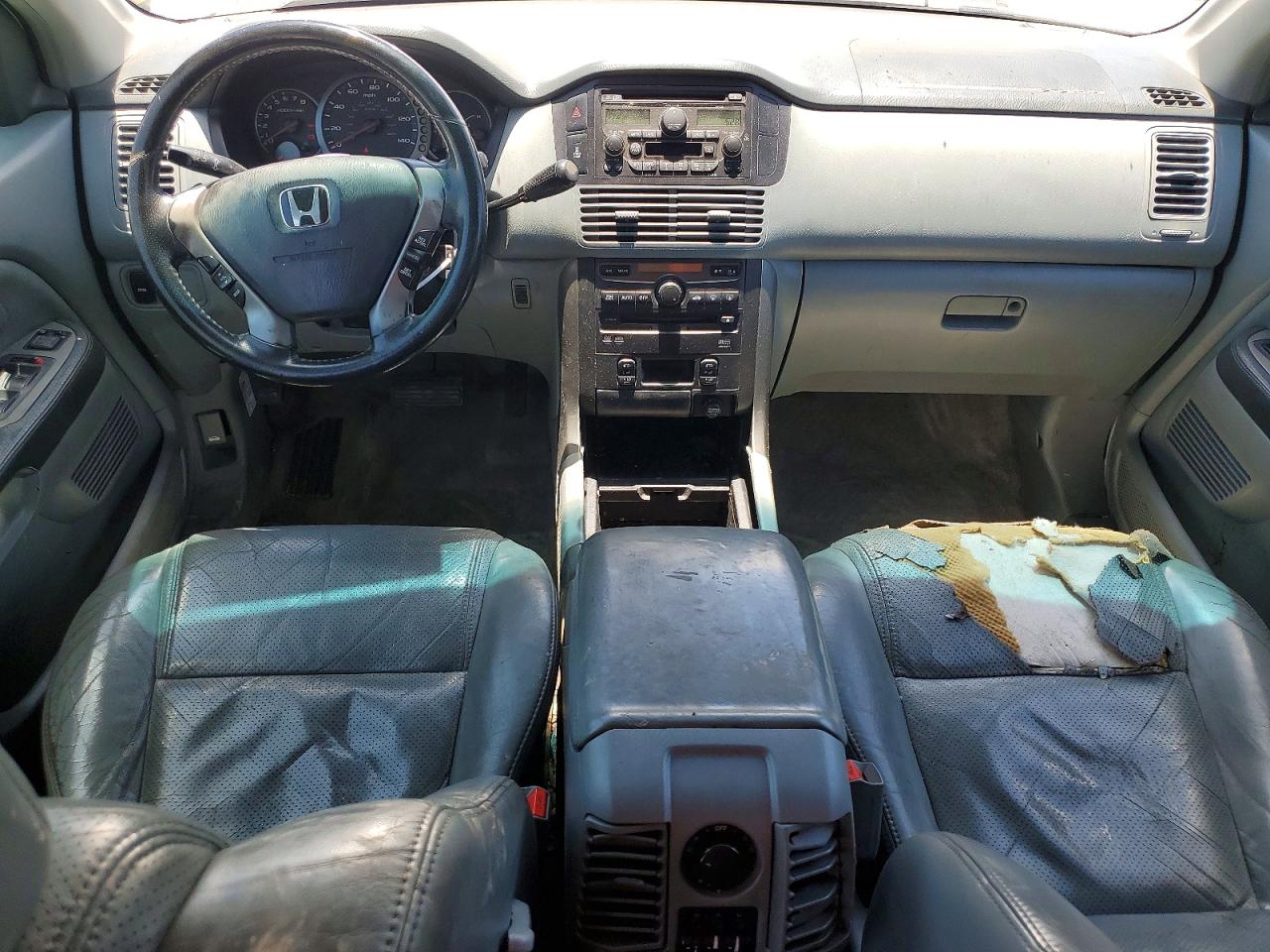 2004 Honda Pilot Exl White vin: 2HKYF18614H615441