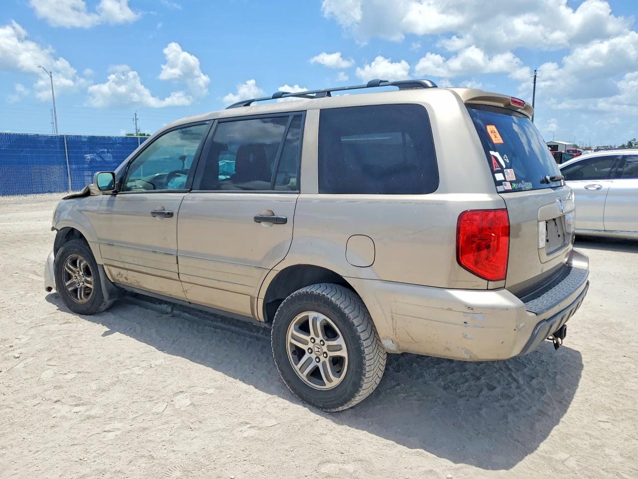 2004 Honda Pilot Exl Beige vin: 2HKYF18614H618453