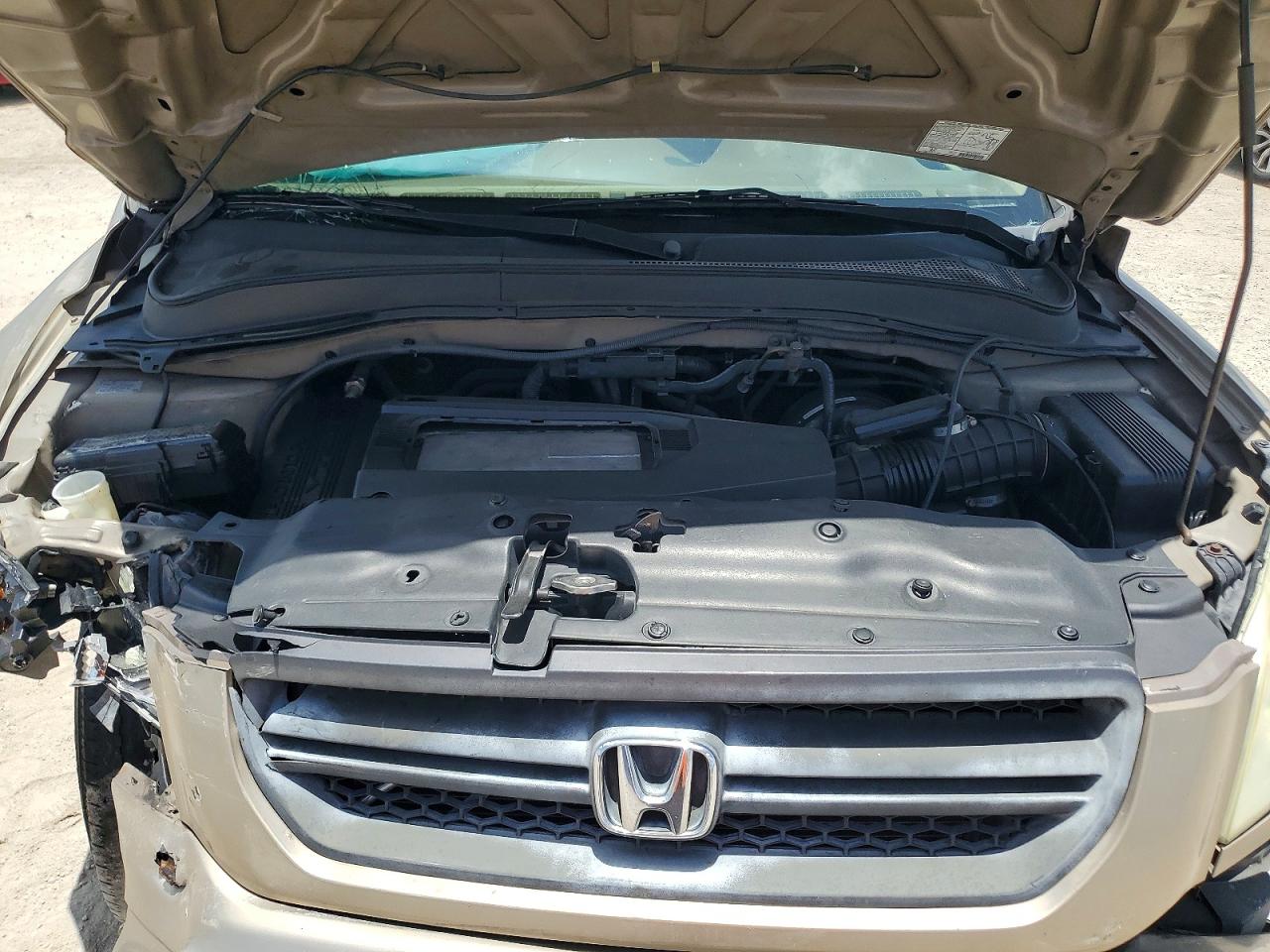 2004 Honda Pilot Exl Beige vin: 2HKYF18614H618453