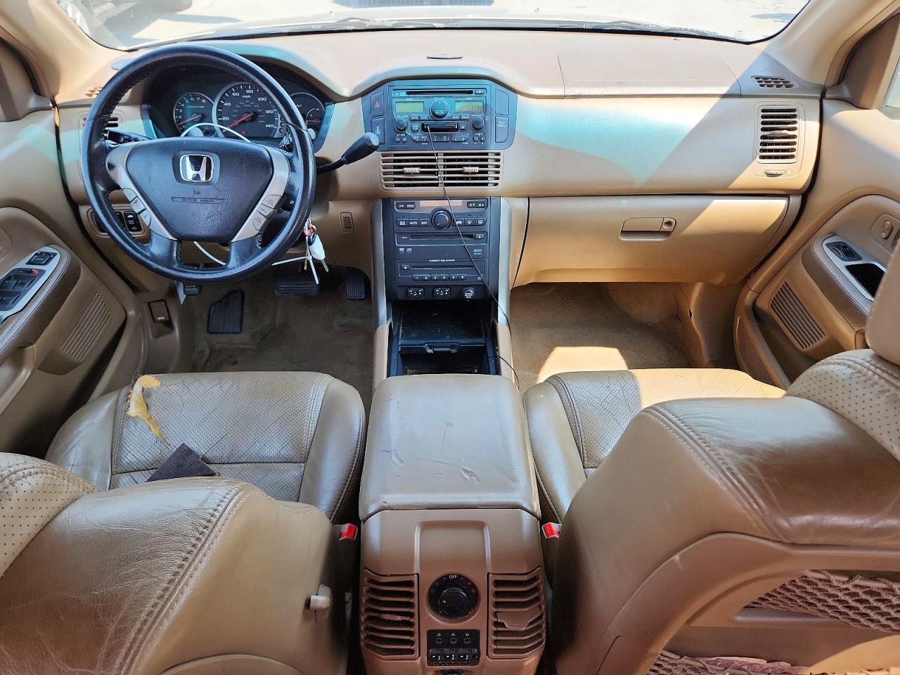 2005 Honda Pilot Exl Beige vin: 2HKYF18615H523425