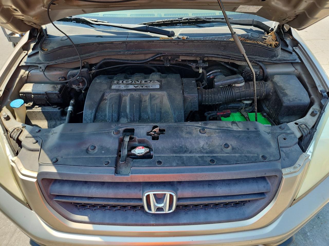 2005 Honda Pilot Exl Beige vin: 2HKYF18615H523425