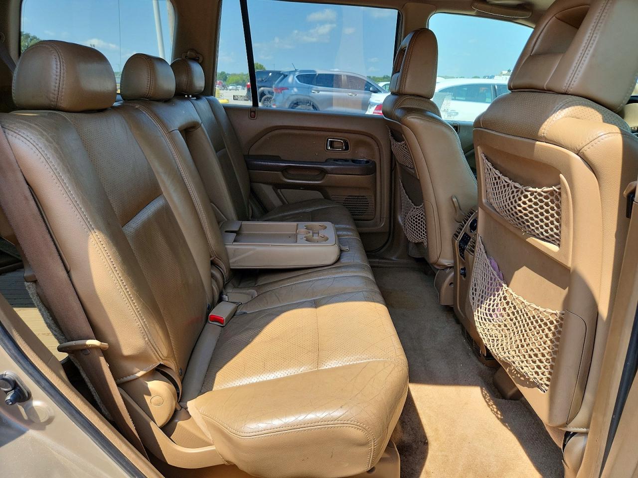 2005 Honda Pilot Exl Beige vin: 2HKYF18615H523425
