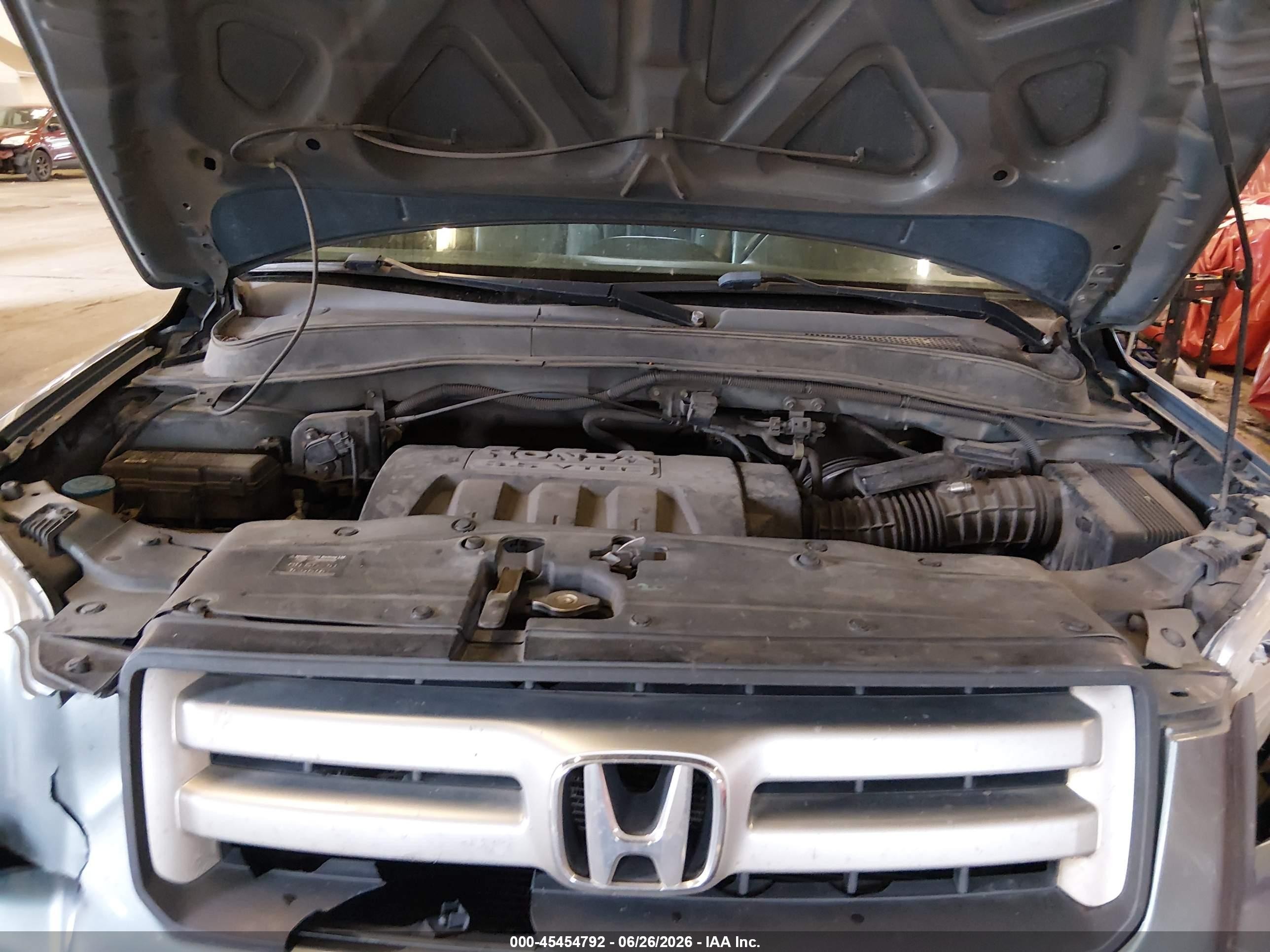 2007 Honda Pilot Ex-l Blue vin: 2HKYF18617H535075