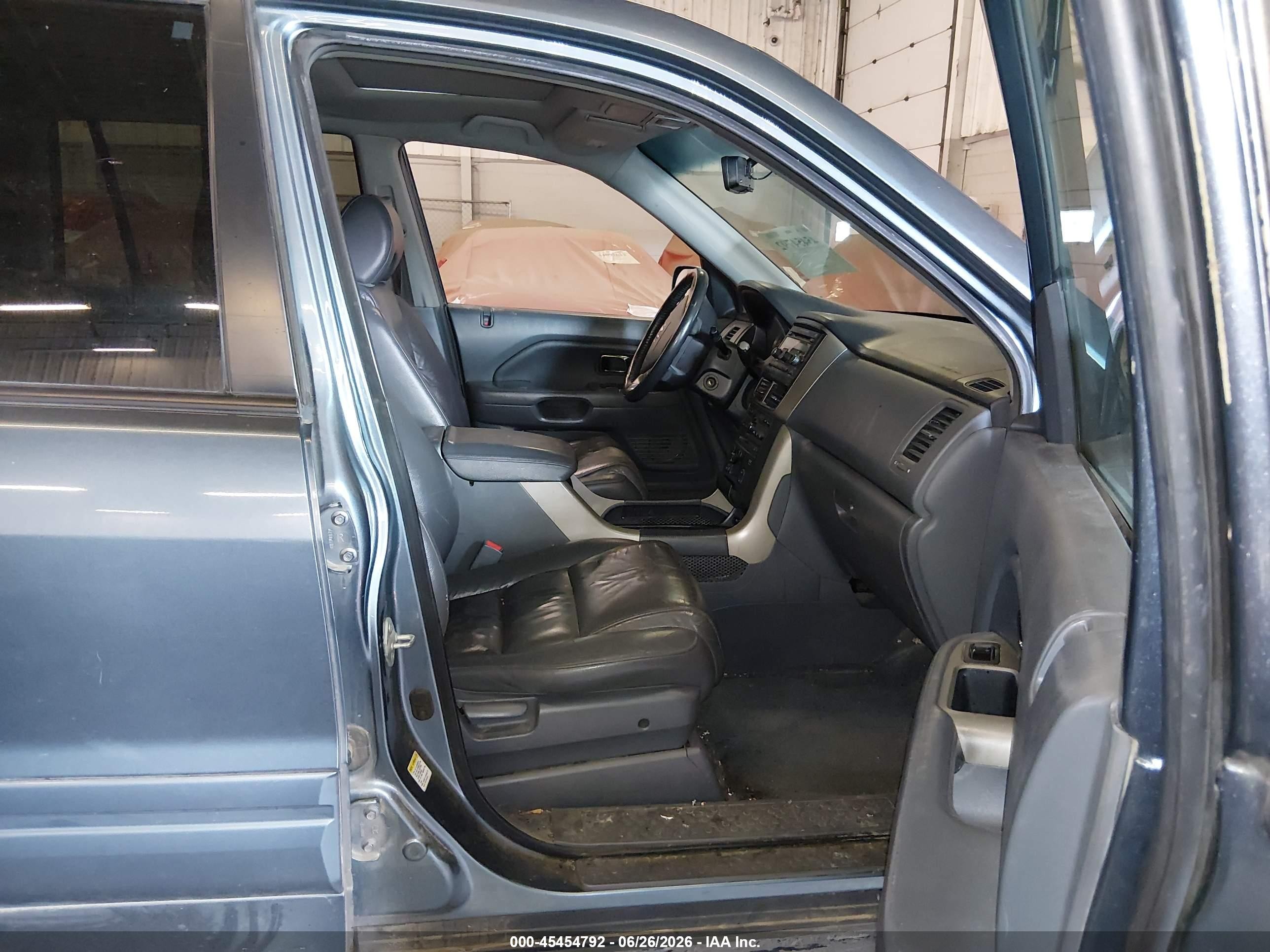 2007 Honda Pilot Ex-l Blue vin: 2HKYF18617H535075