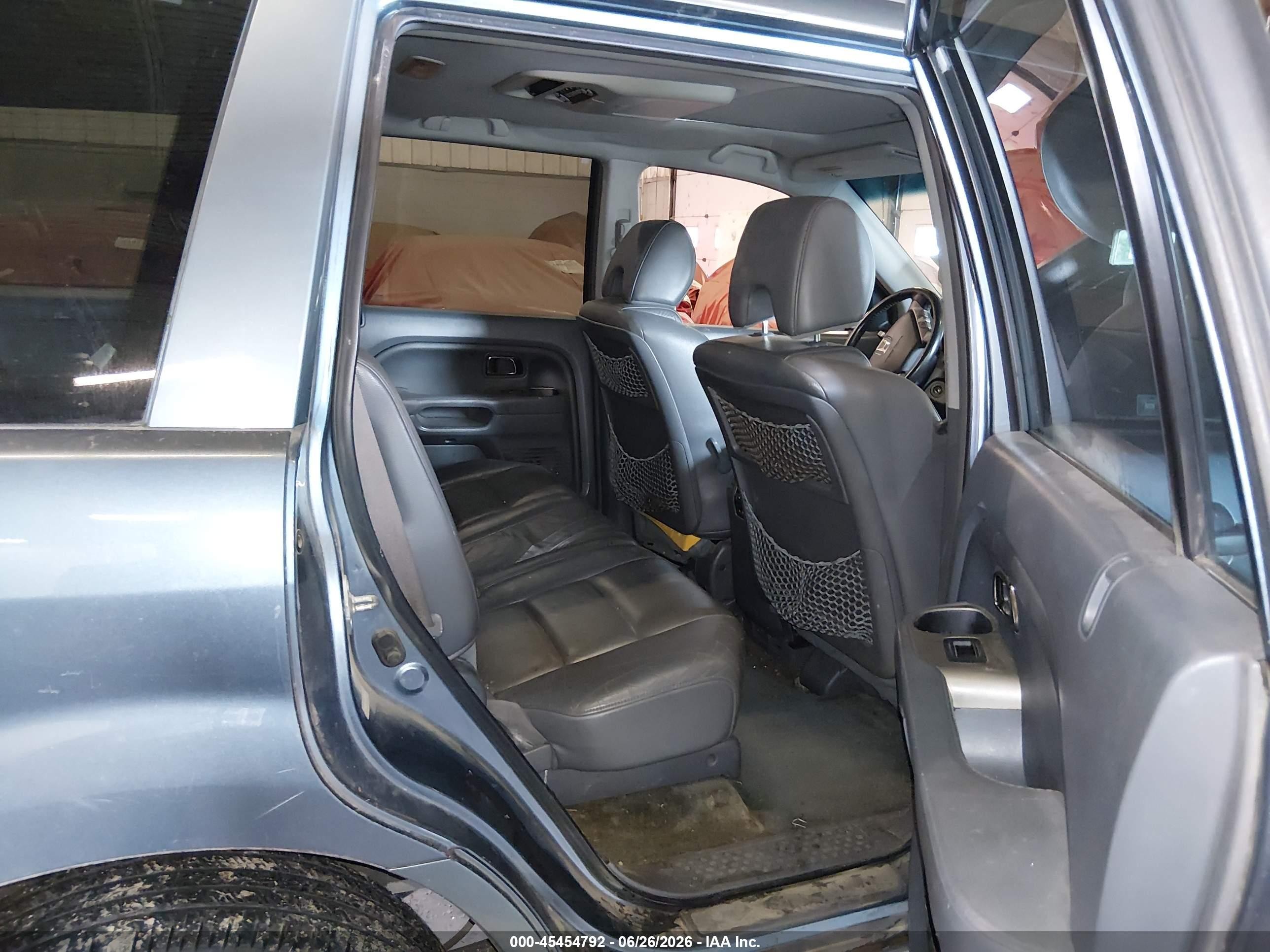 2007 Honda Pilot Ex-l Blue vin: 2HKYF18617H535075
