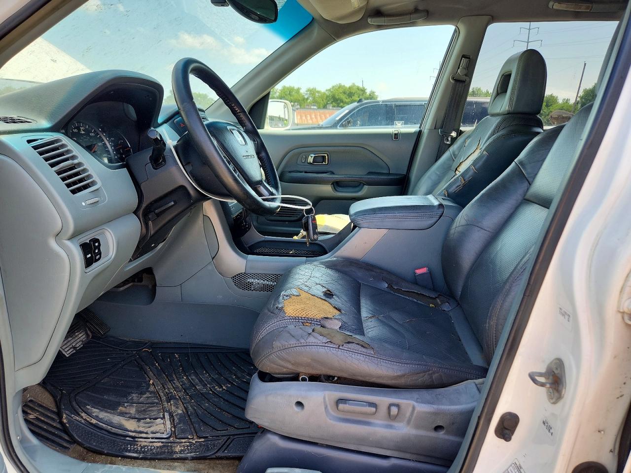 2003 Honda Pilot Exl White vin: 2HKYF18623H556964
