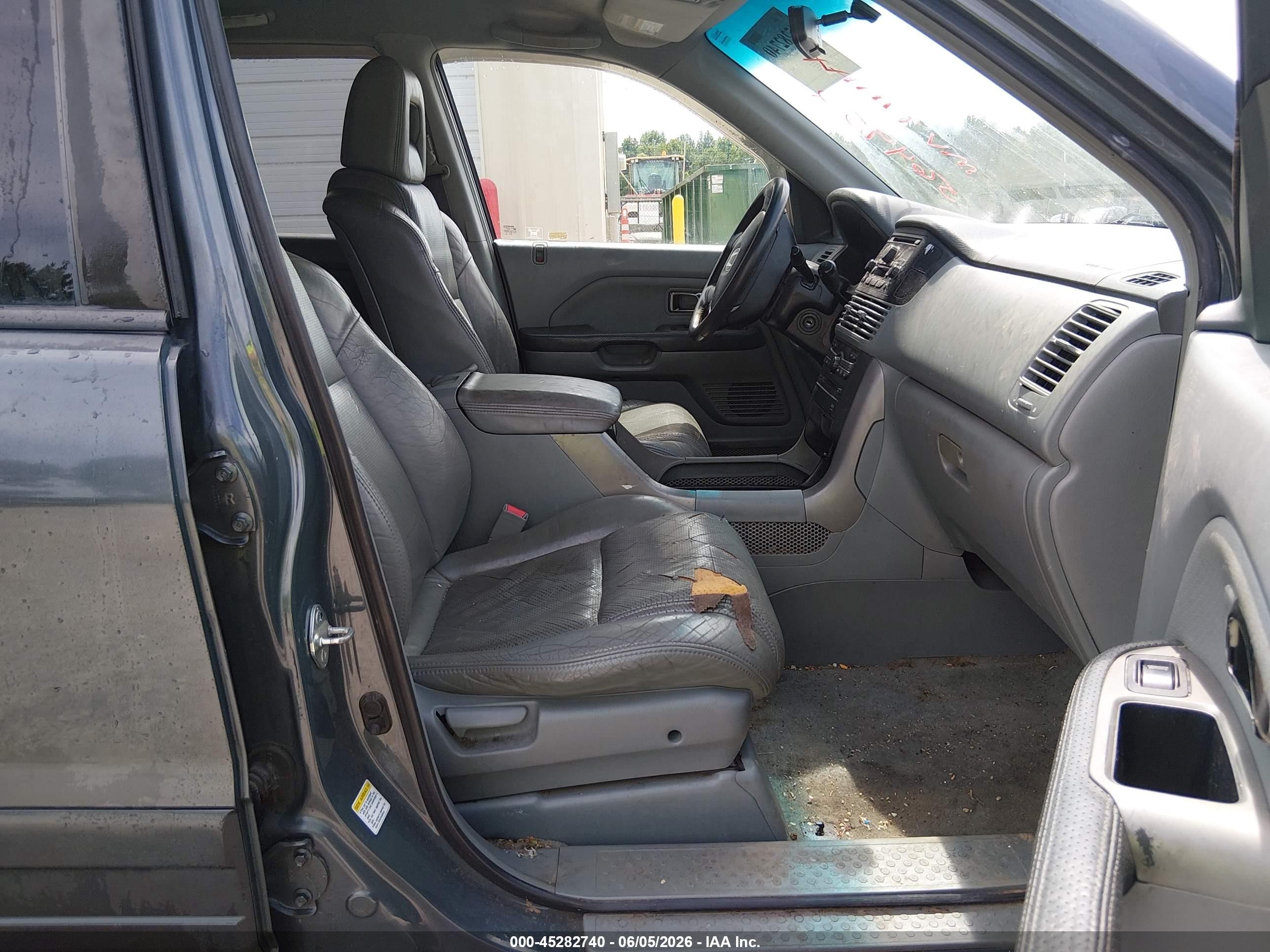2003 Honda Pilot Ex-l Gray vin: 2HKYF18623H564952