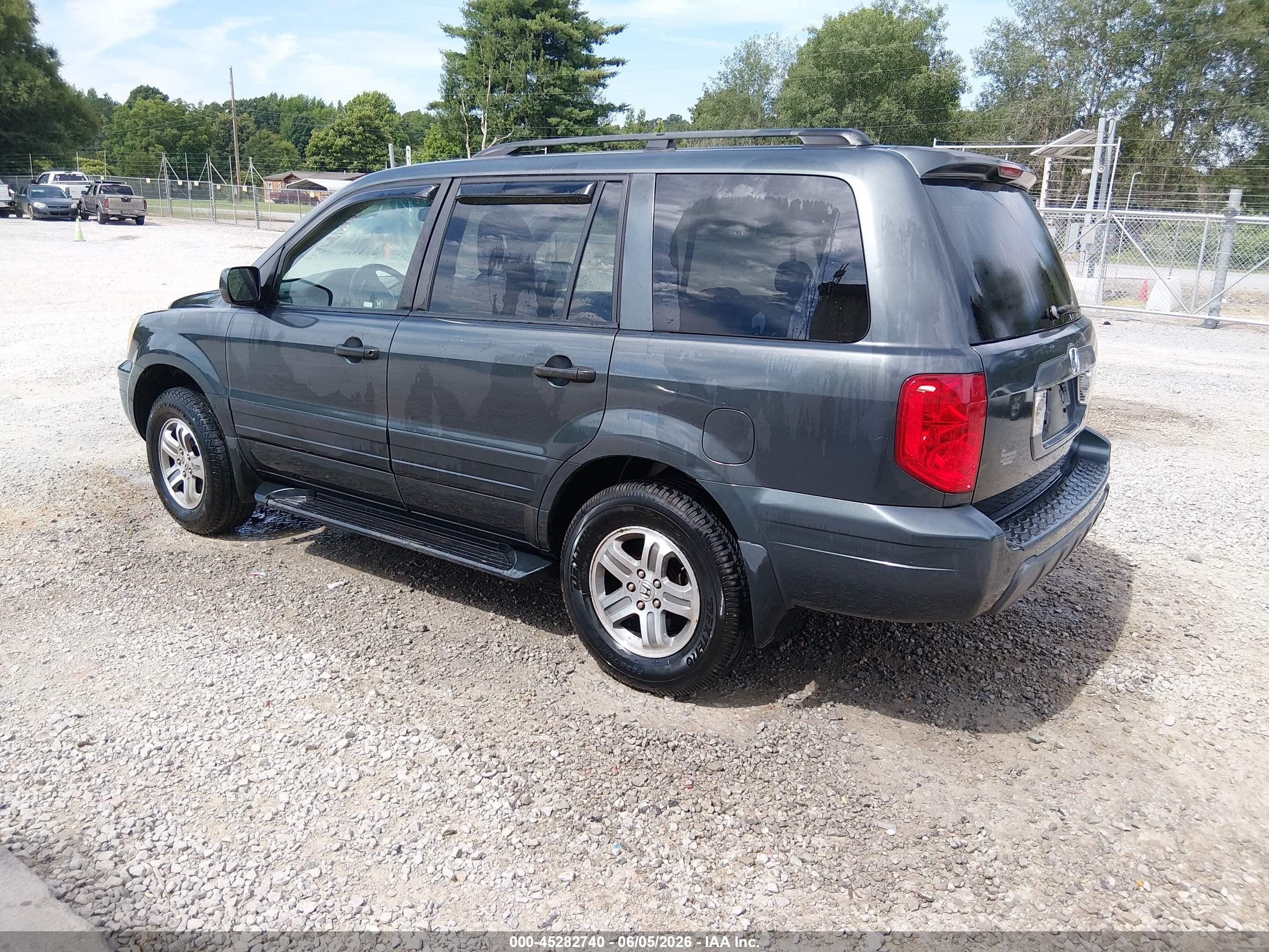 2003 Honda Pilot Ex-l Gray vin: 2HKYF18623H564952