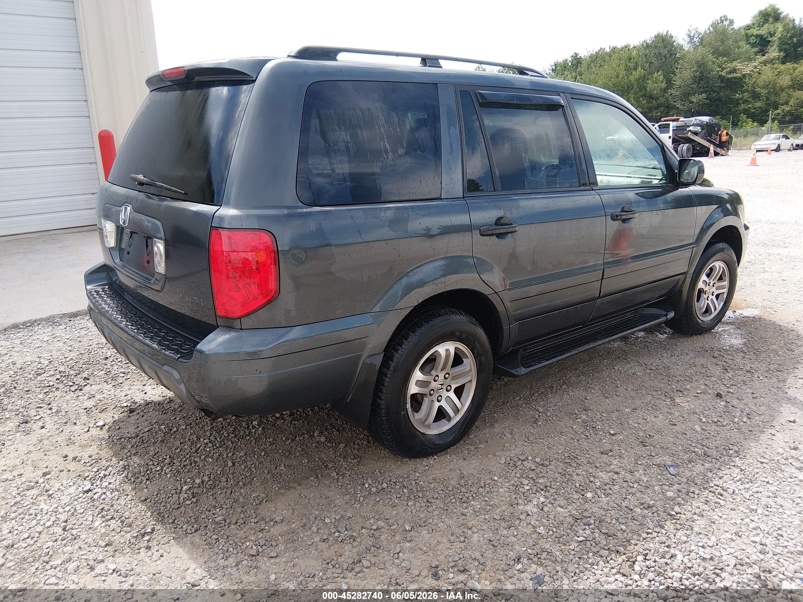 2003 Honda Pilot Ex-l Gray vin: 2HKYF18623H564952