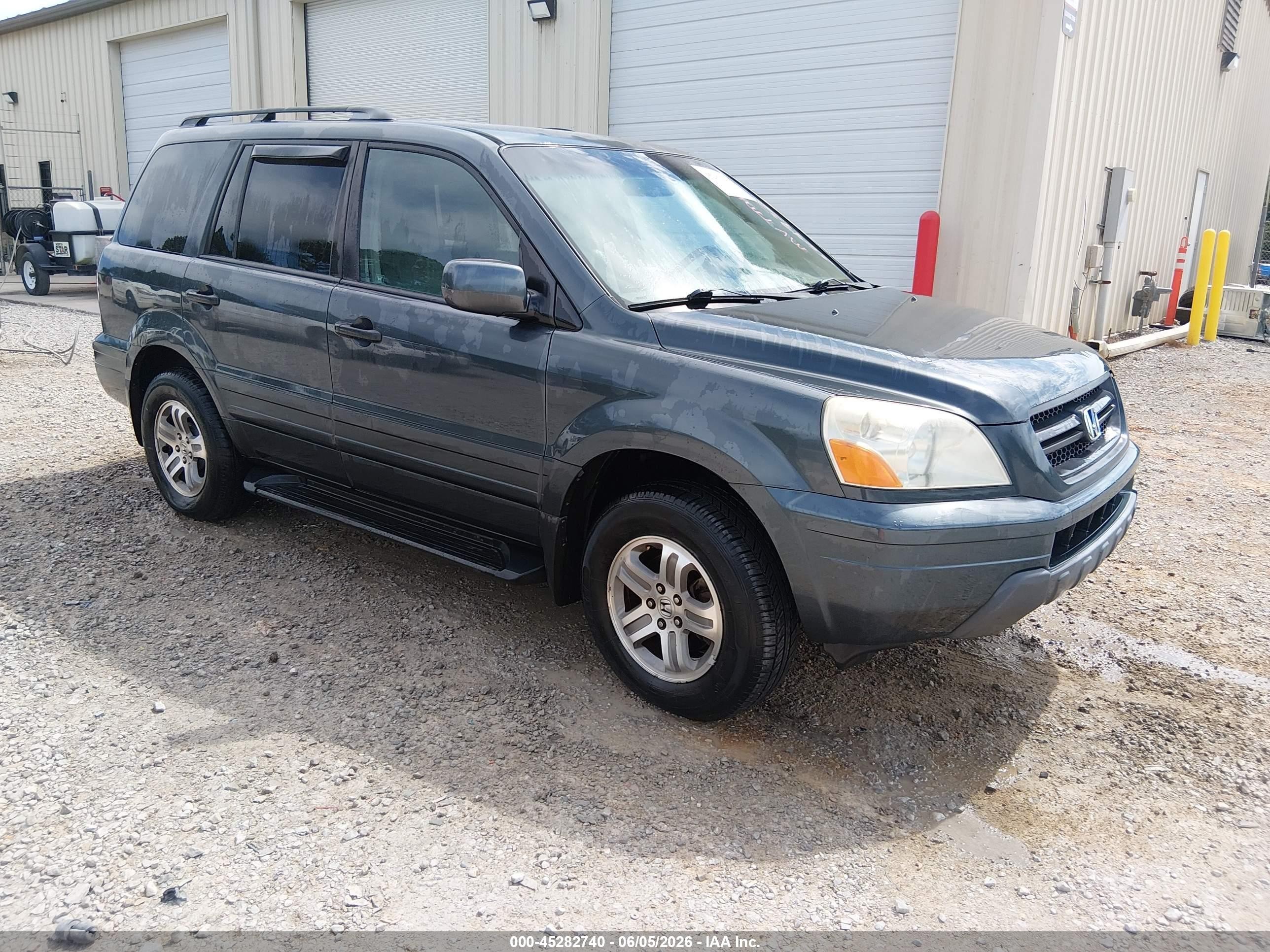 2003 Honda Pilot Ex-l Gray vin: 2HKYF18623H564952