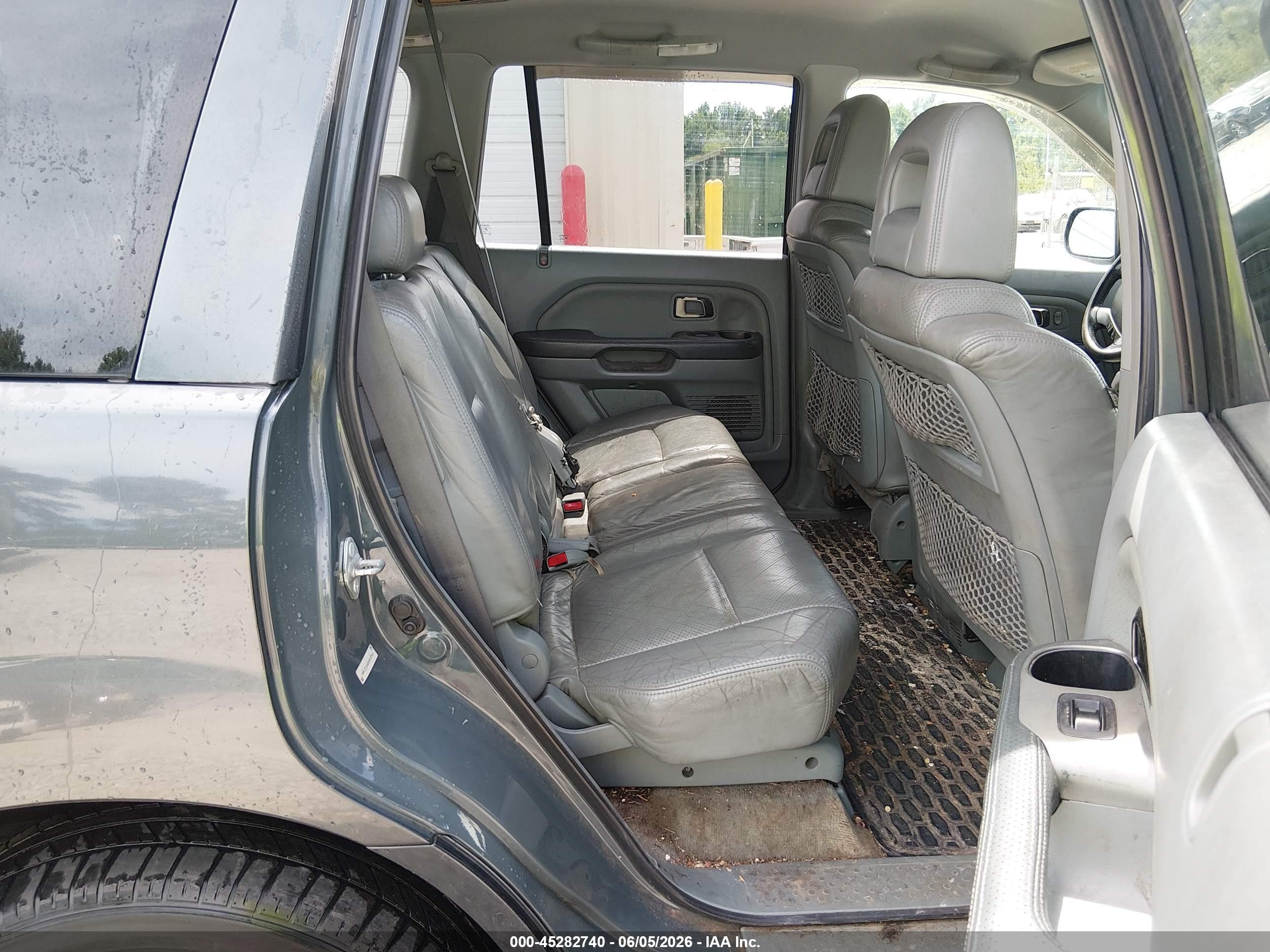 2003 Honda Pilot Ex-l Gray vin: 2HKYF18623H564952