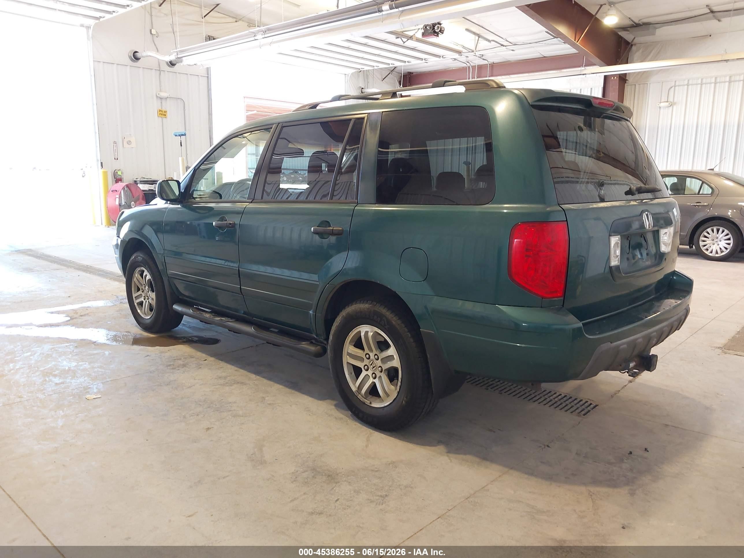 2003 Honda Pilot Ex-l Green vin: 2HKYF18623H577877