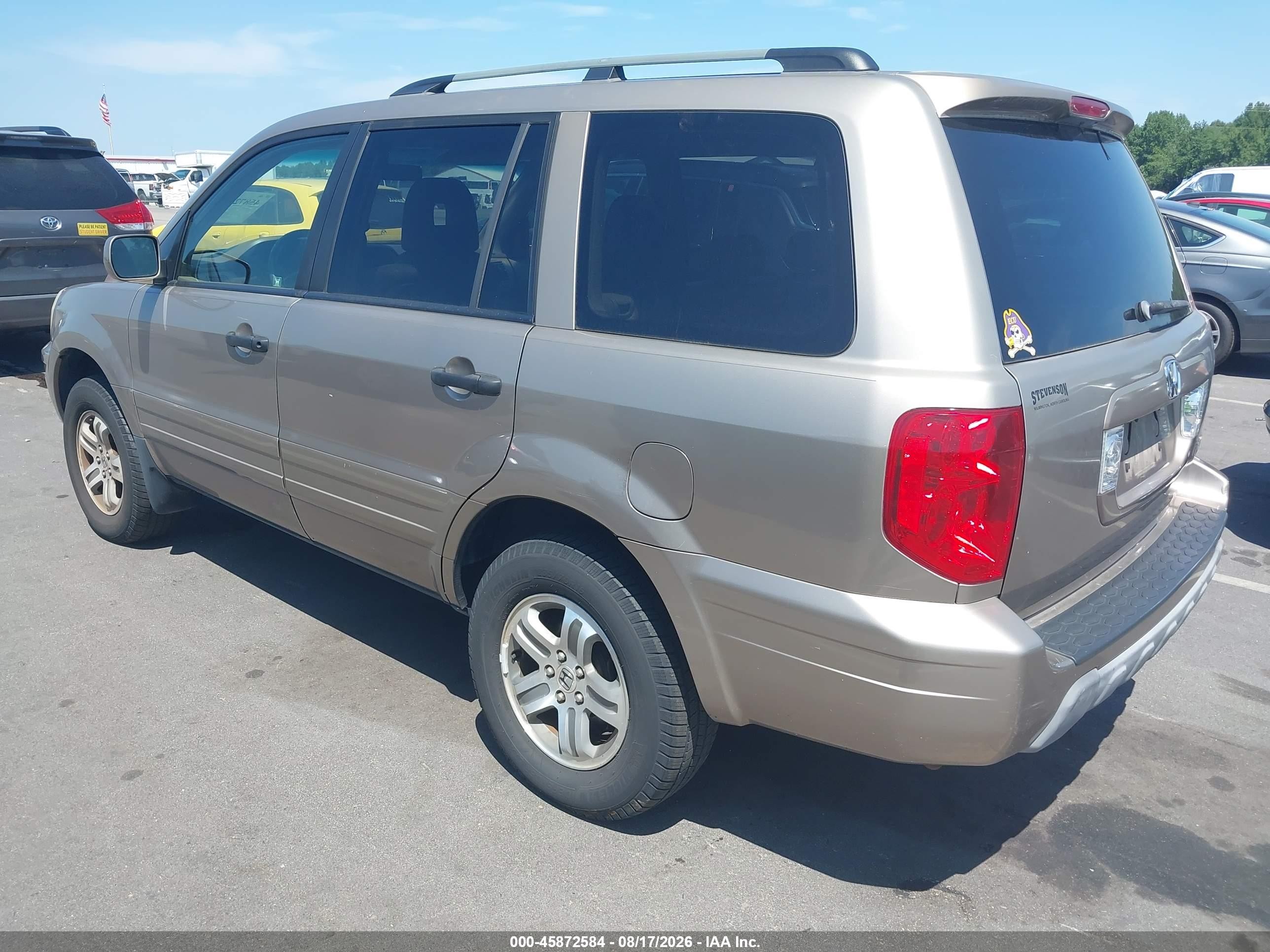2004 Honda Pilot Ex-l Золотой vin: 2HKYF18624H508480