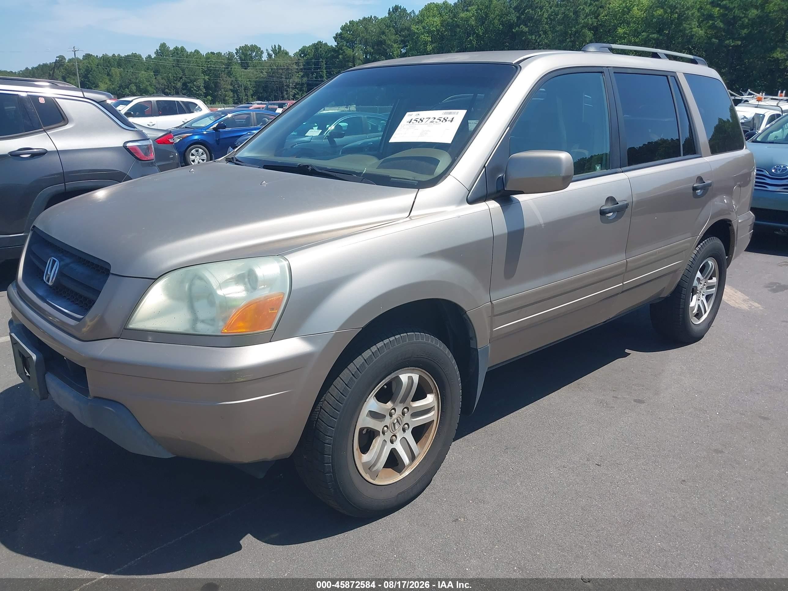 2004 Honda Pilot Ex-l Золотой vin: 2HKYF18624H508480