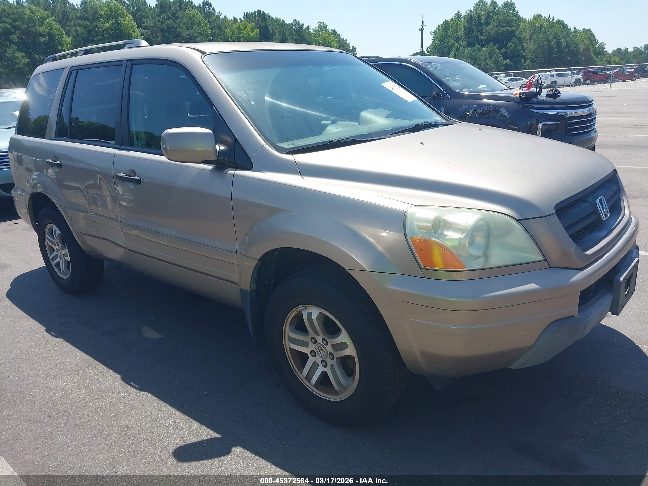 2004 Honda Pilot Ex-l Gold vin: 2HKYF18624H508480