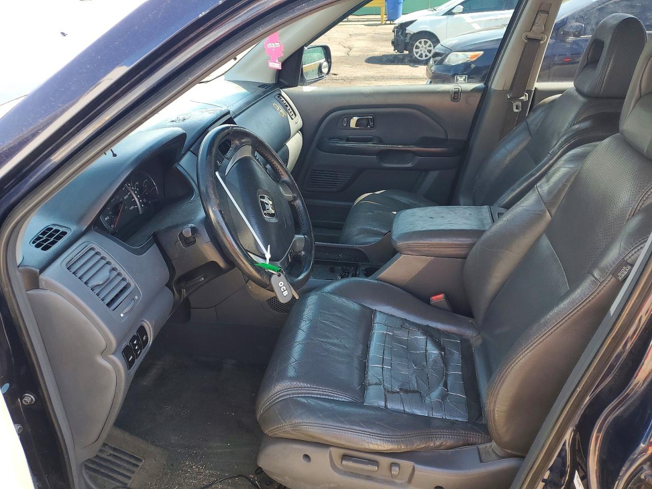 2004 Honda Pilot Blue vin: 2HKYF18624H536621