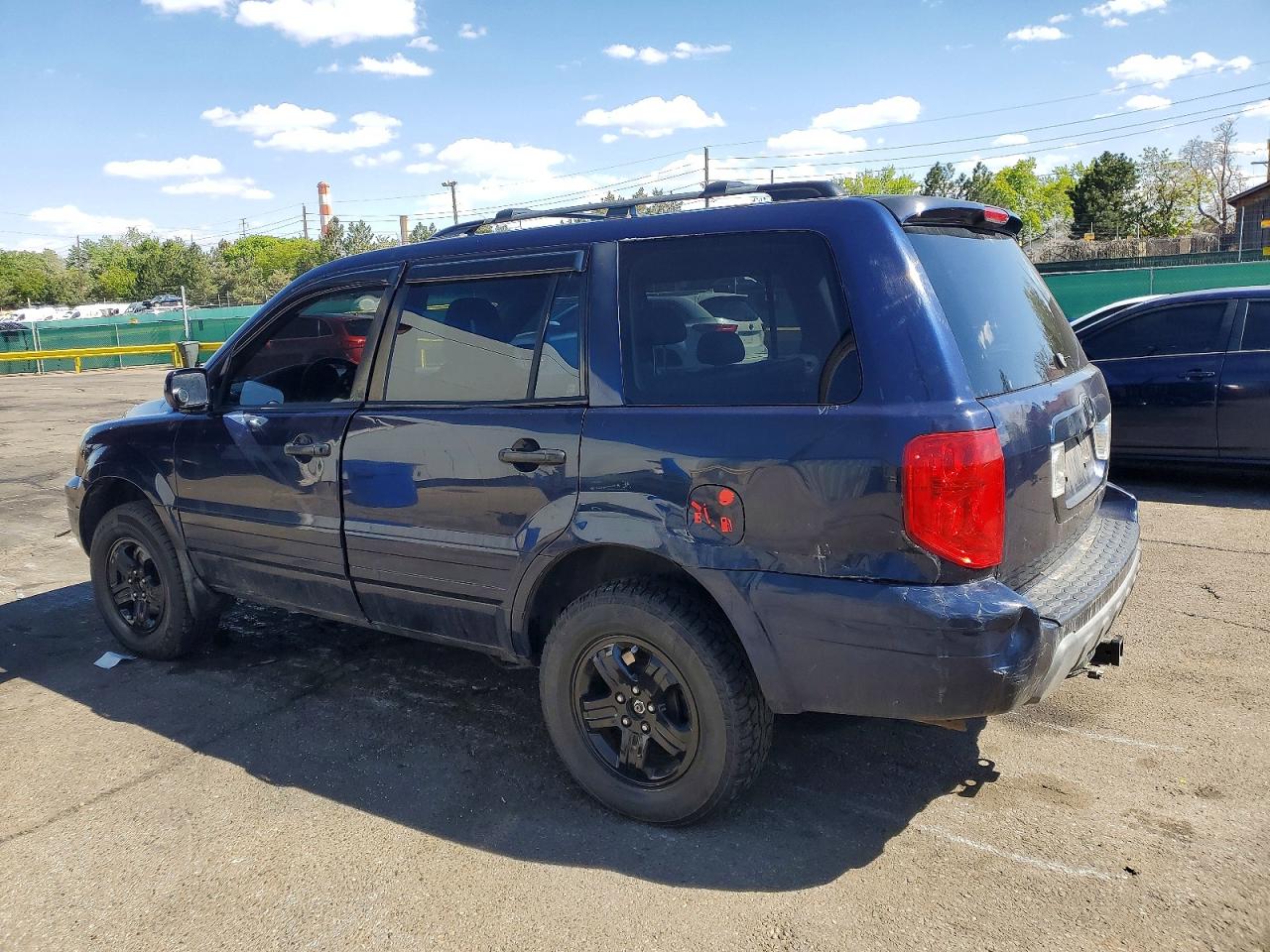 2004 Honda Pilot Blue vin: 2HKYF18624H536621