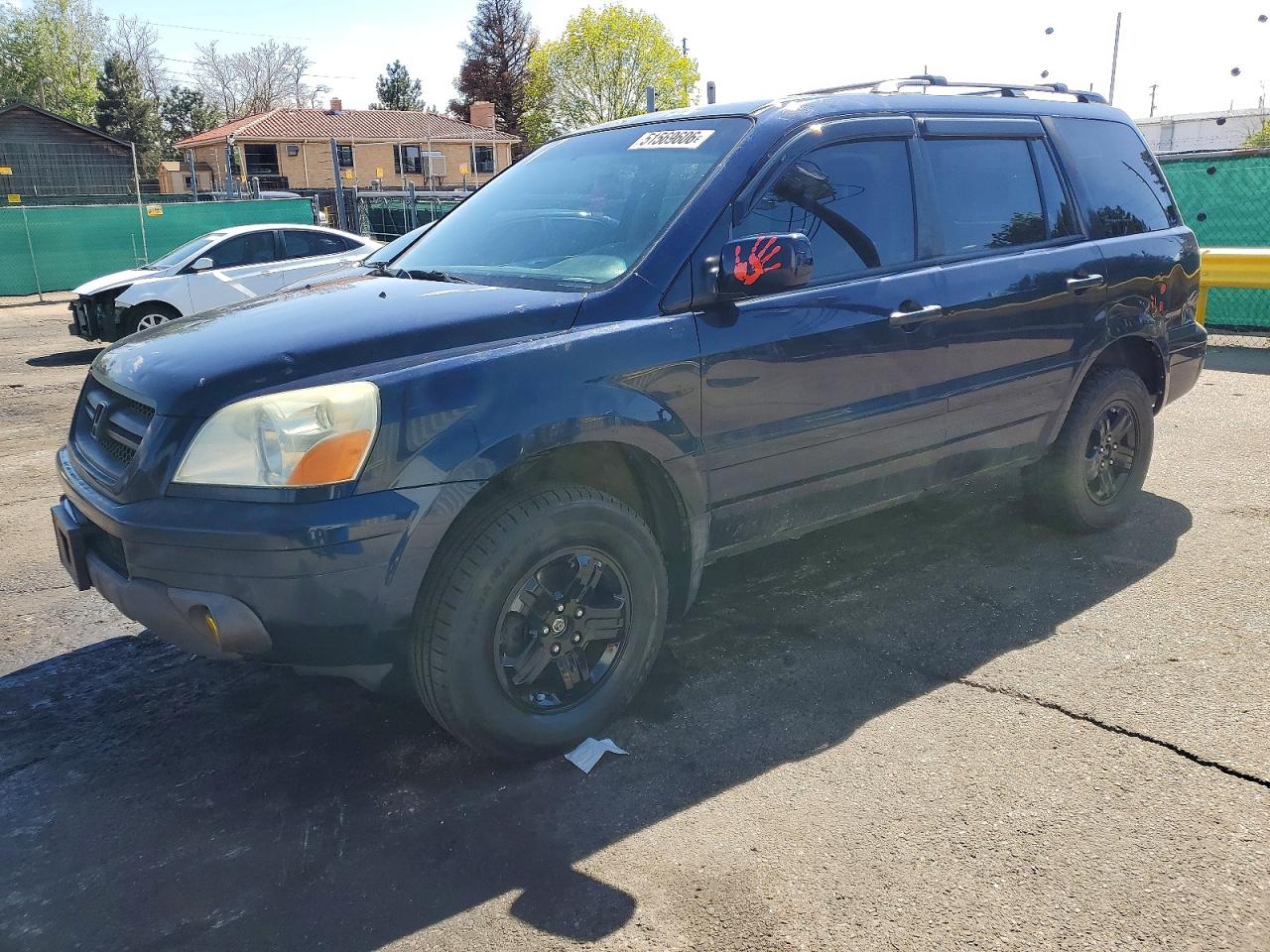 2004 Honda Pilot Blue vin: 2HKYF18624H536621