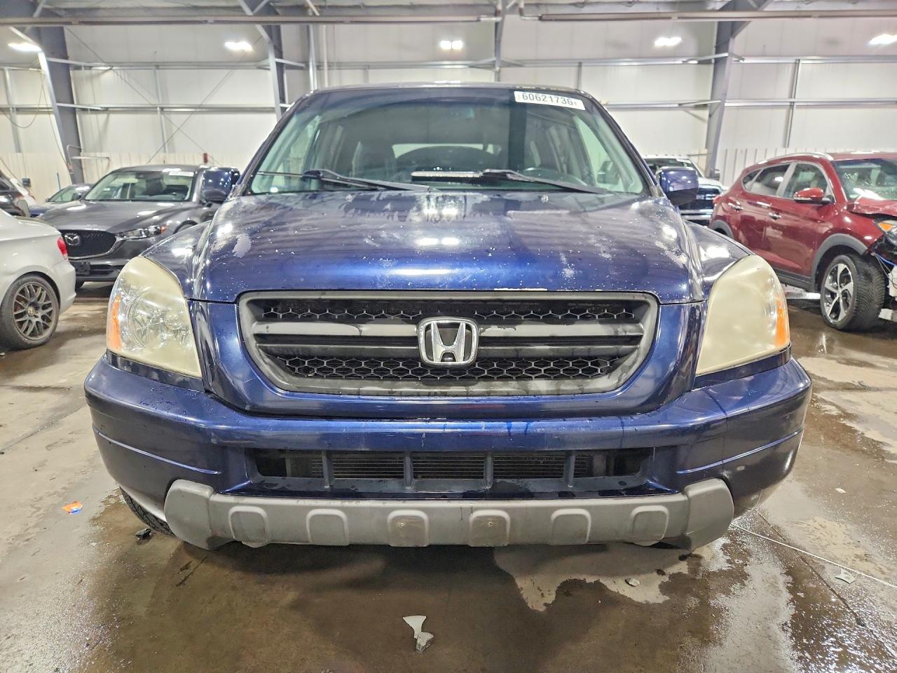 2004 Honda Pilot Exl Blue vin: 2HKYF18624H567464