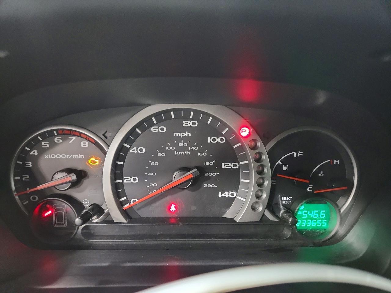 2004 Honda Pilot Exl Blue vin: 2HKYF18624H567464