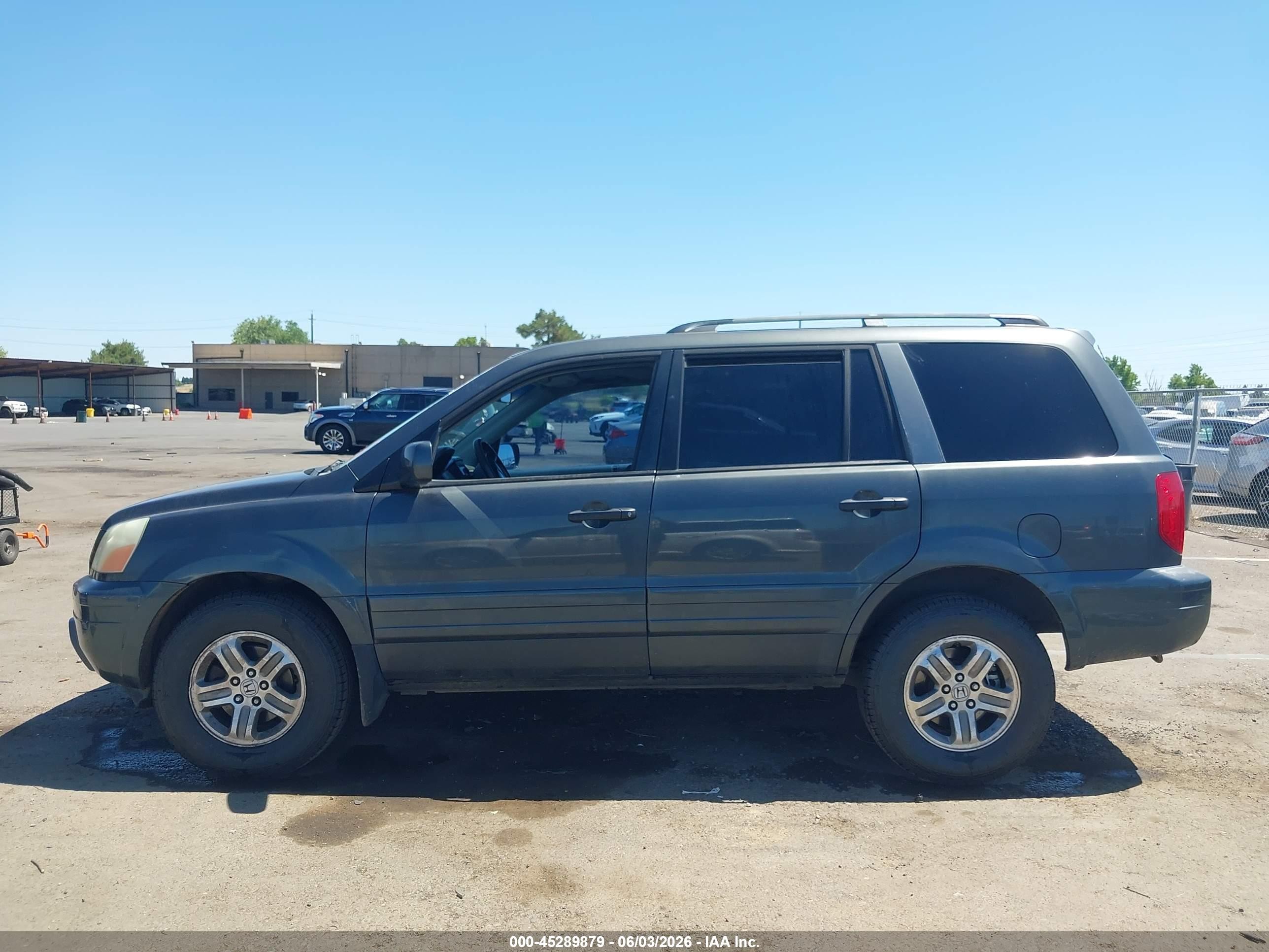 2005 Honda Pilot Ex-l Серый vin: 2HKYF18625H550519