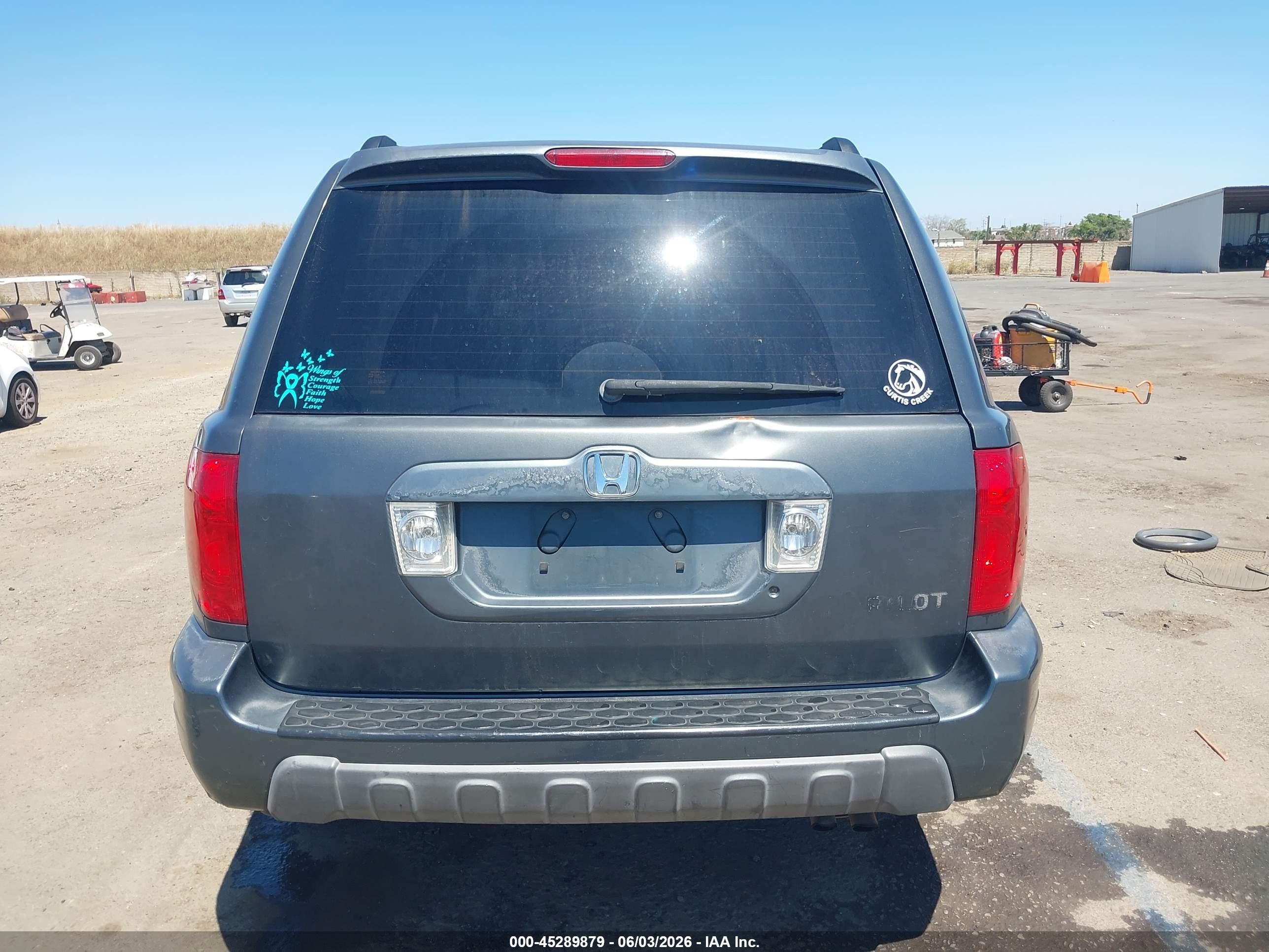 2005 Honda Pilot Ex-l Серый vin: 2HKYF18625H550519