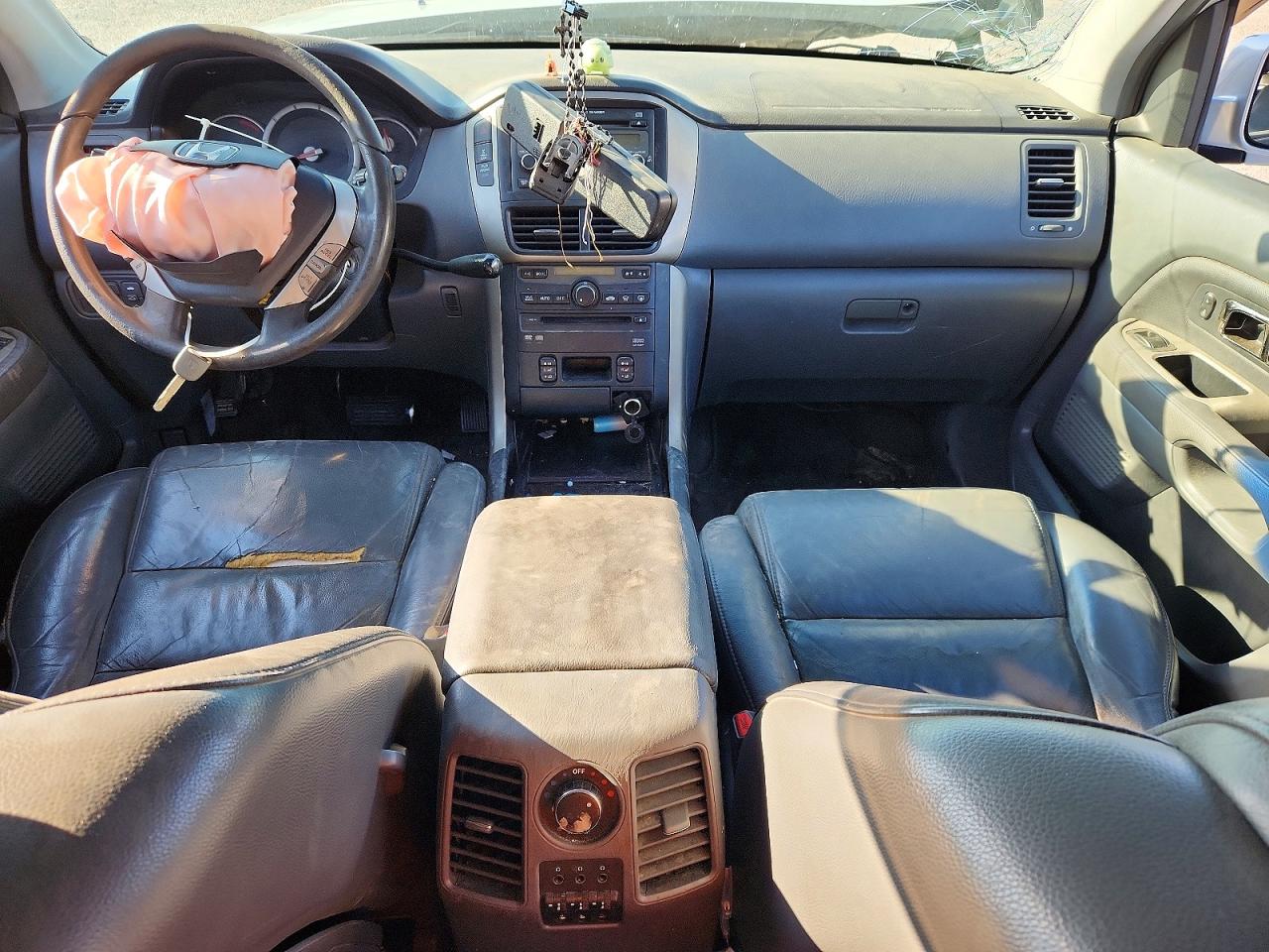 2006 Honda Pilot Ex Silver vin: 2HKYF18626H505761