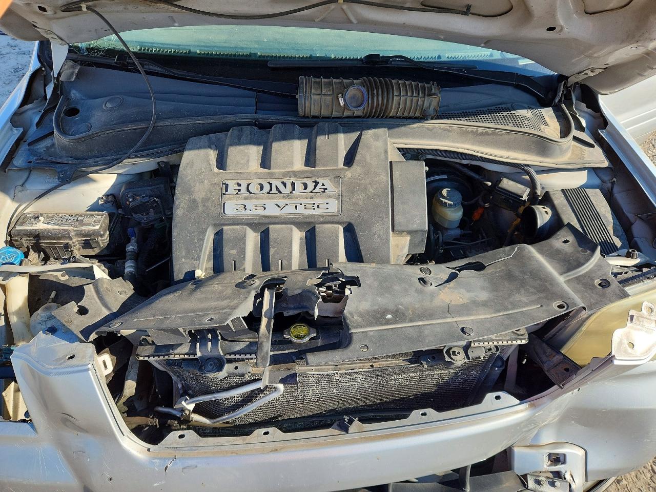 2006 Honda Pilot Ex Silver vin: 2HKYF18626H505761