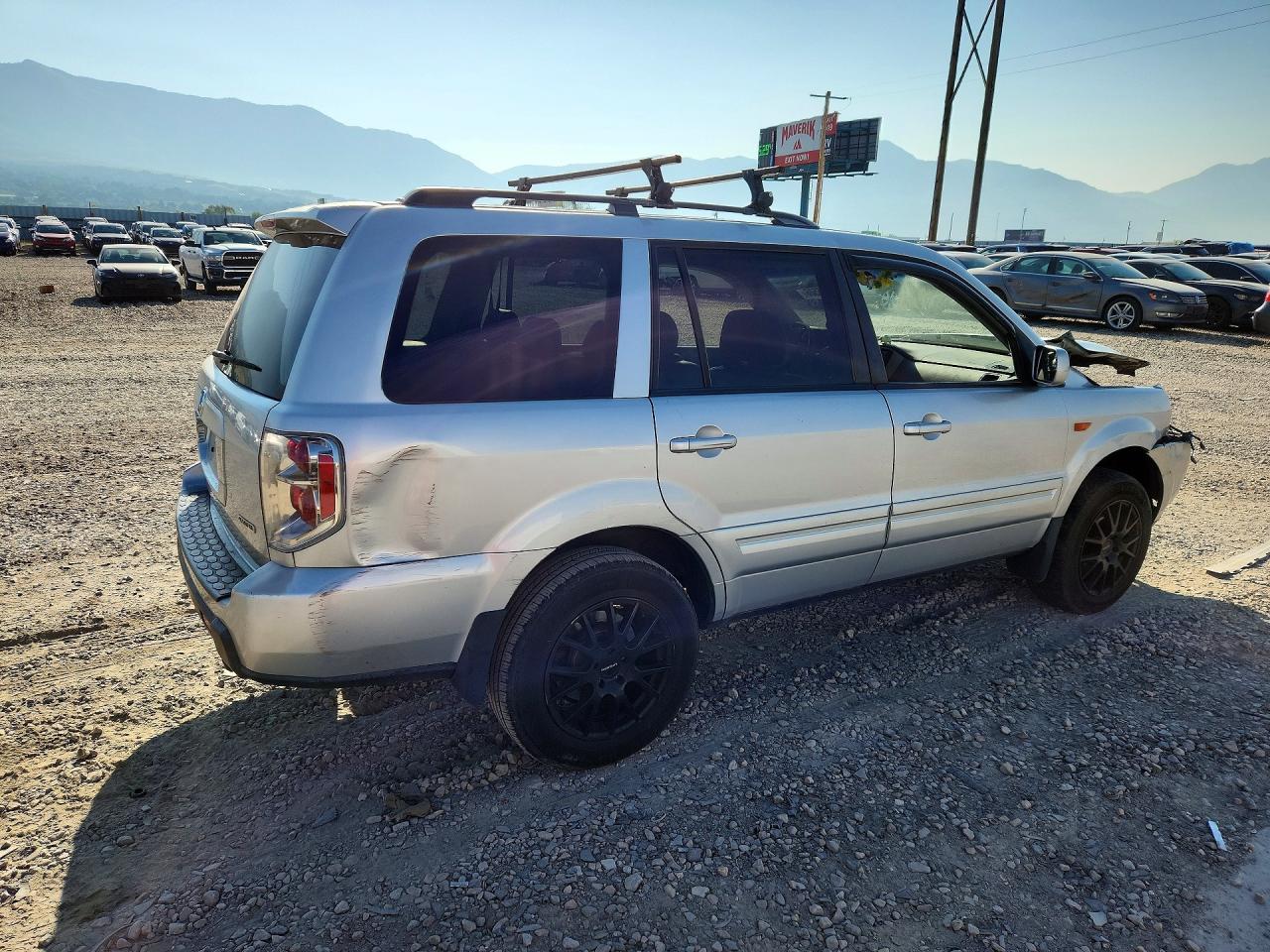 2006 Honda Pilot Ex Silver vin: 2HKYF18626H505761