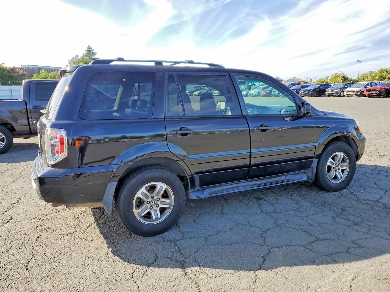 2003 Honda Pilot Exl Black vin: 2HKYF18633H505733