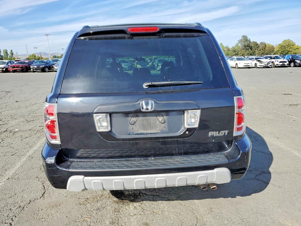 2003 Honda Pilot Exl Black vin: 2HKYF18633H505733