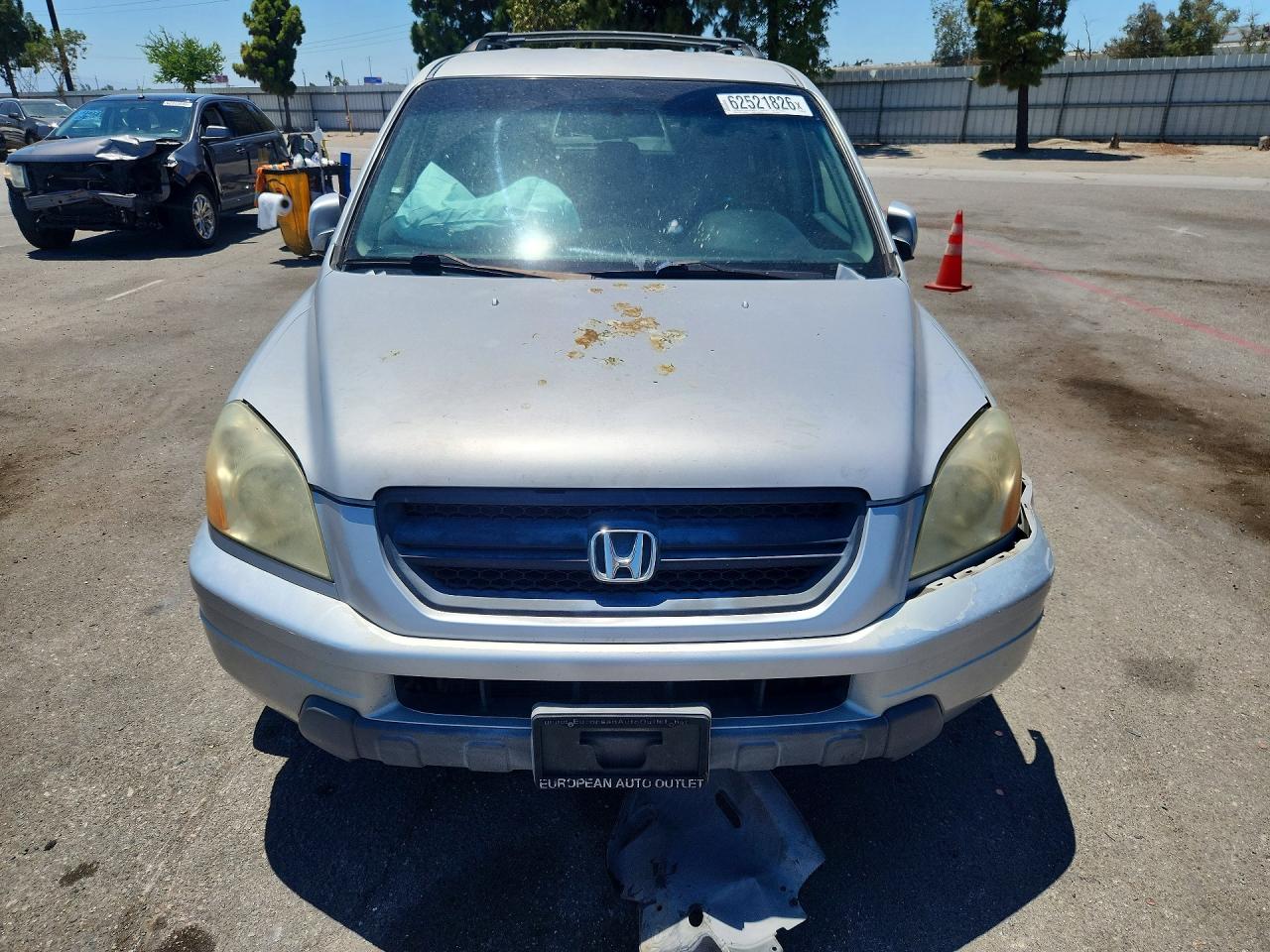 2003 Honda Pilot Exl Silver vin: 2HKYF18633H532544