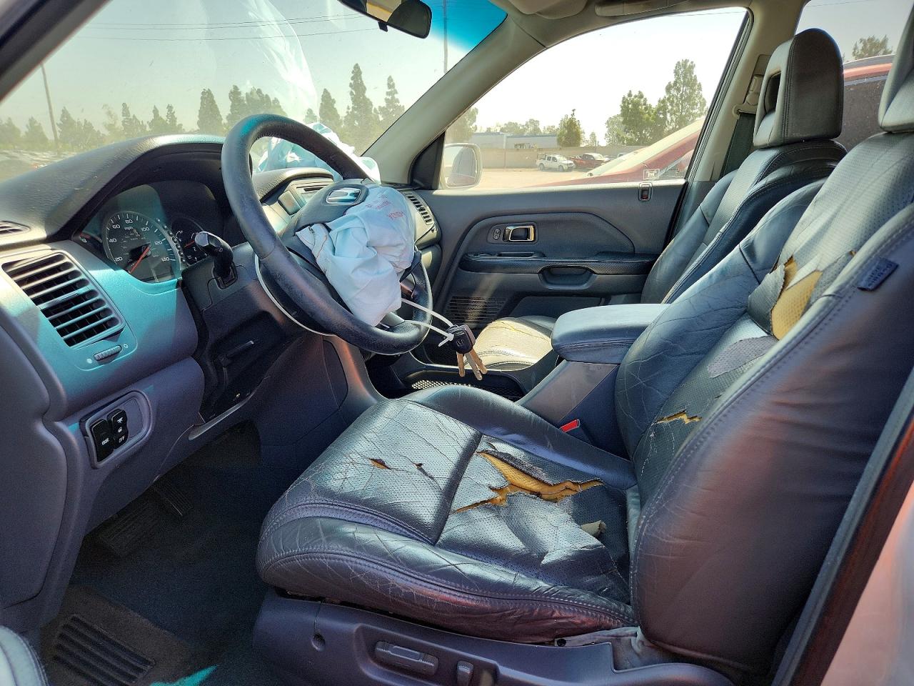 2003 Honda Pilot Exl Silver vin: 2HKYF18633H532544