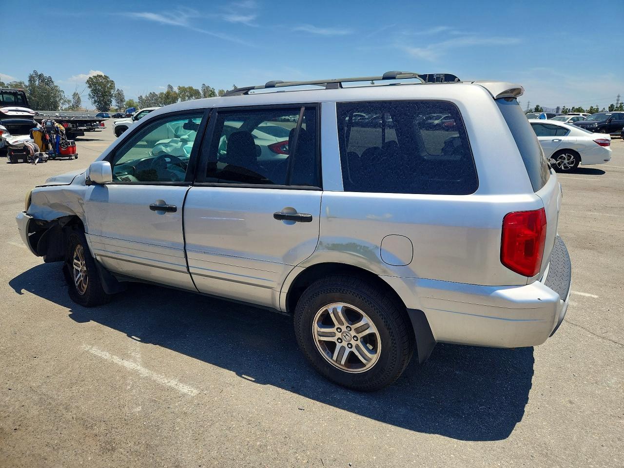2003 Honda Pilot Exl Silver vin: 2HKYF18633H532544