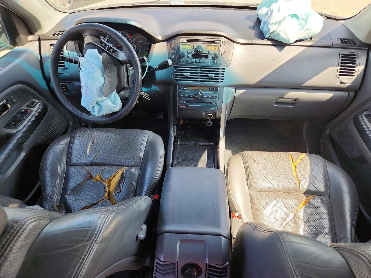 2003 Honda Pilot Exl Silver vin: 2HKYF18633H532544