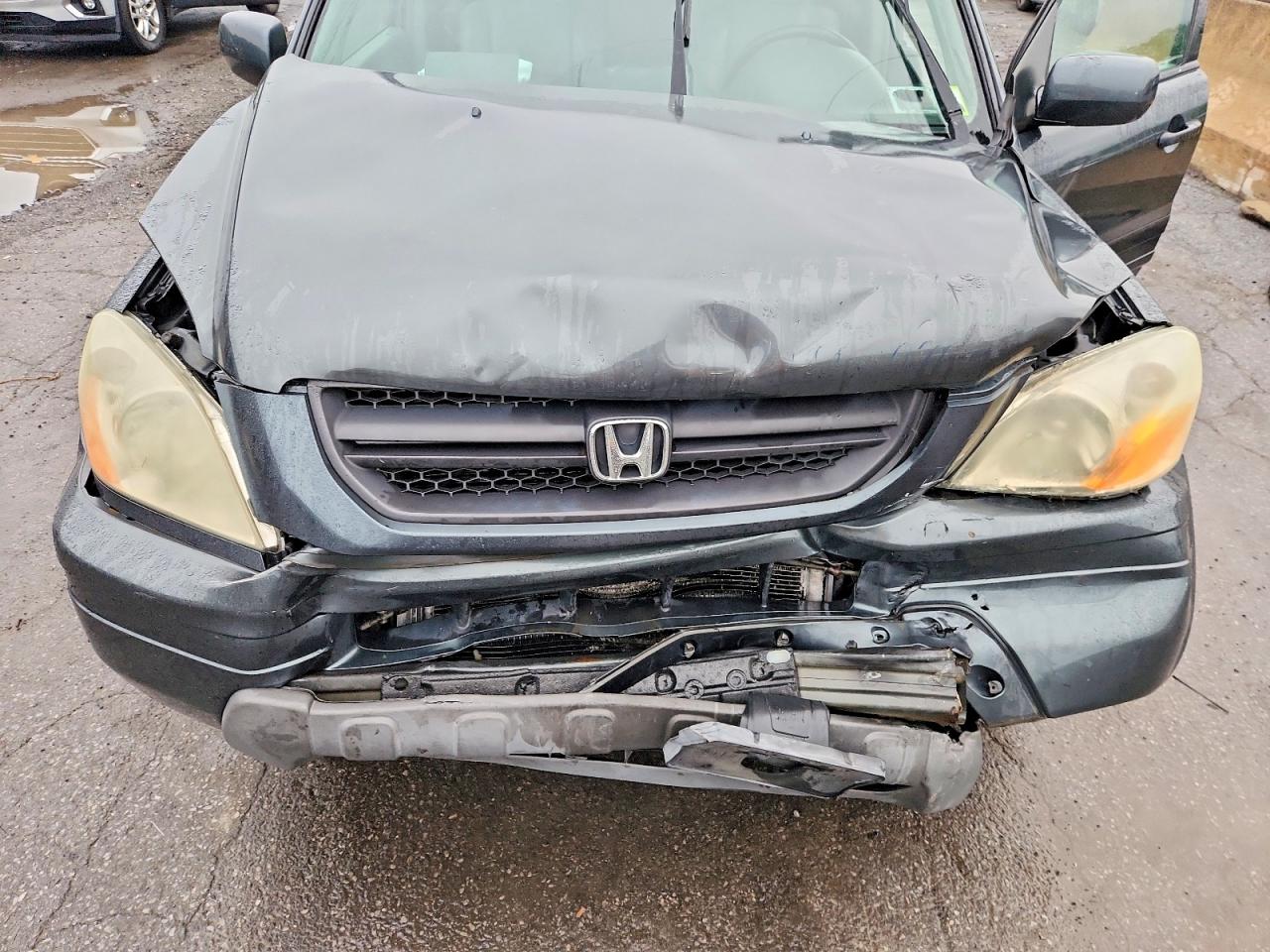 2003 Honda Pilot Exl Gray vin: 2HKYF18633H589438