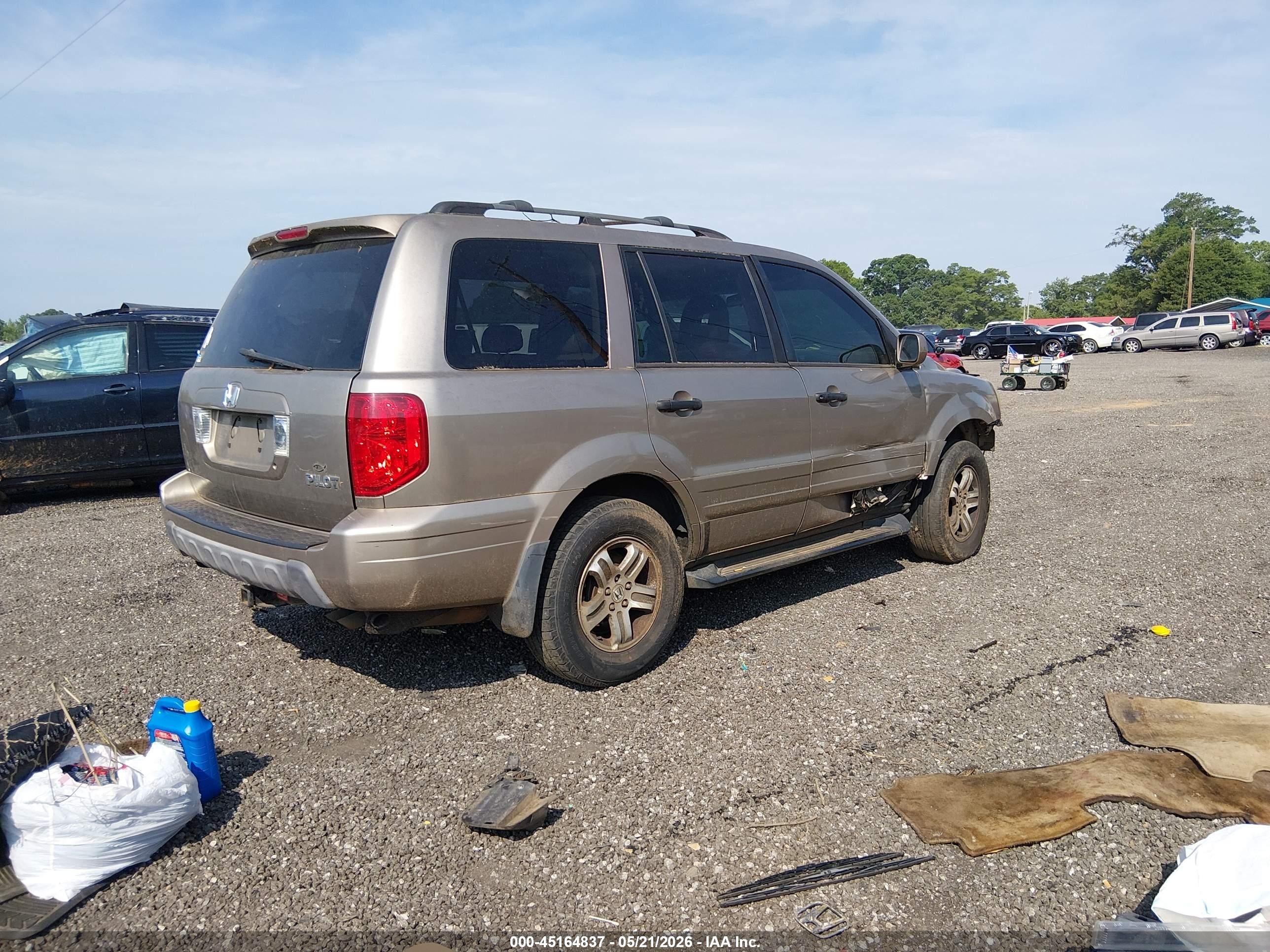 2003 Honda Pilot Ex-l Gold vin: 2HKYF18633H614872