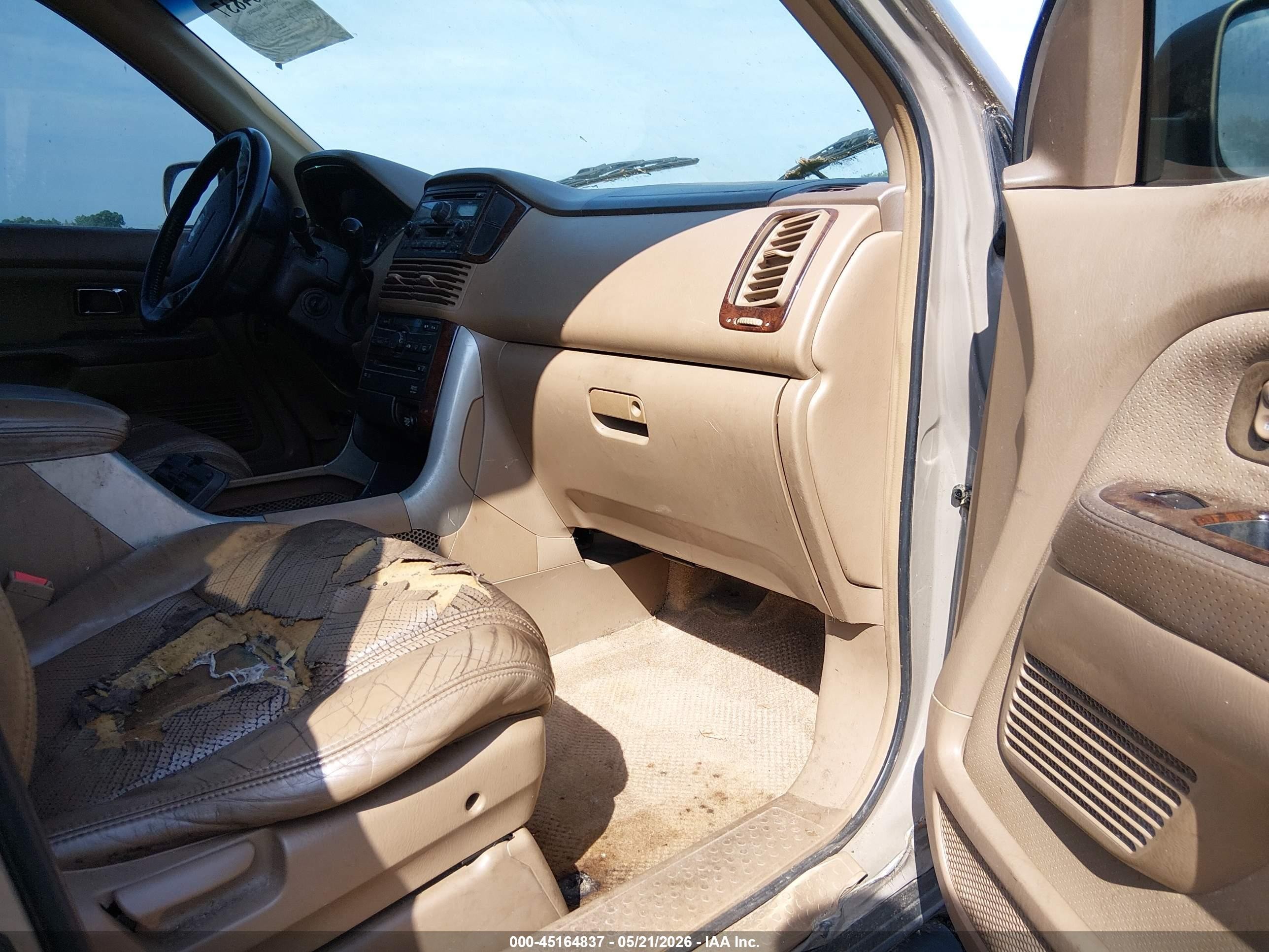 2003 Honda Pilot Ex-l Gold vin: 2HKYF18633H614872