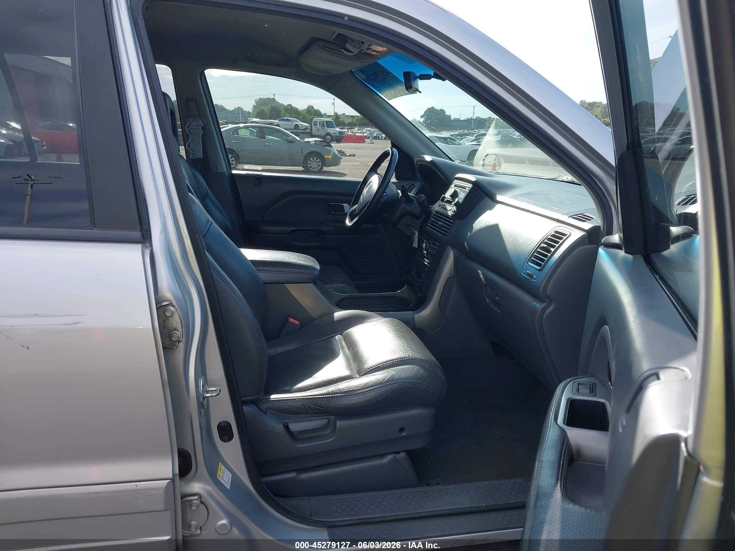 2004 Honda Pilot Ex-l Silver vin: 2HKYF18634H508259