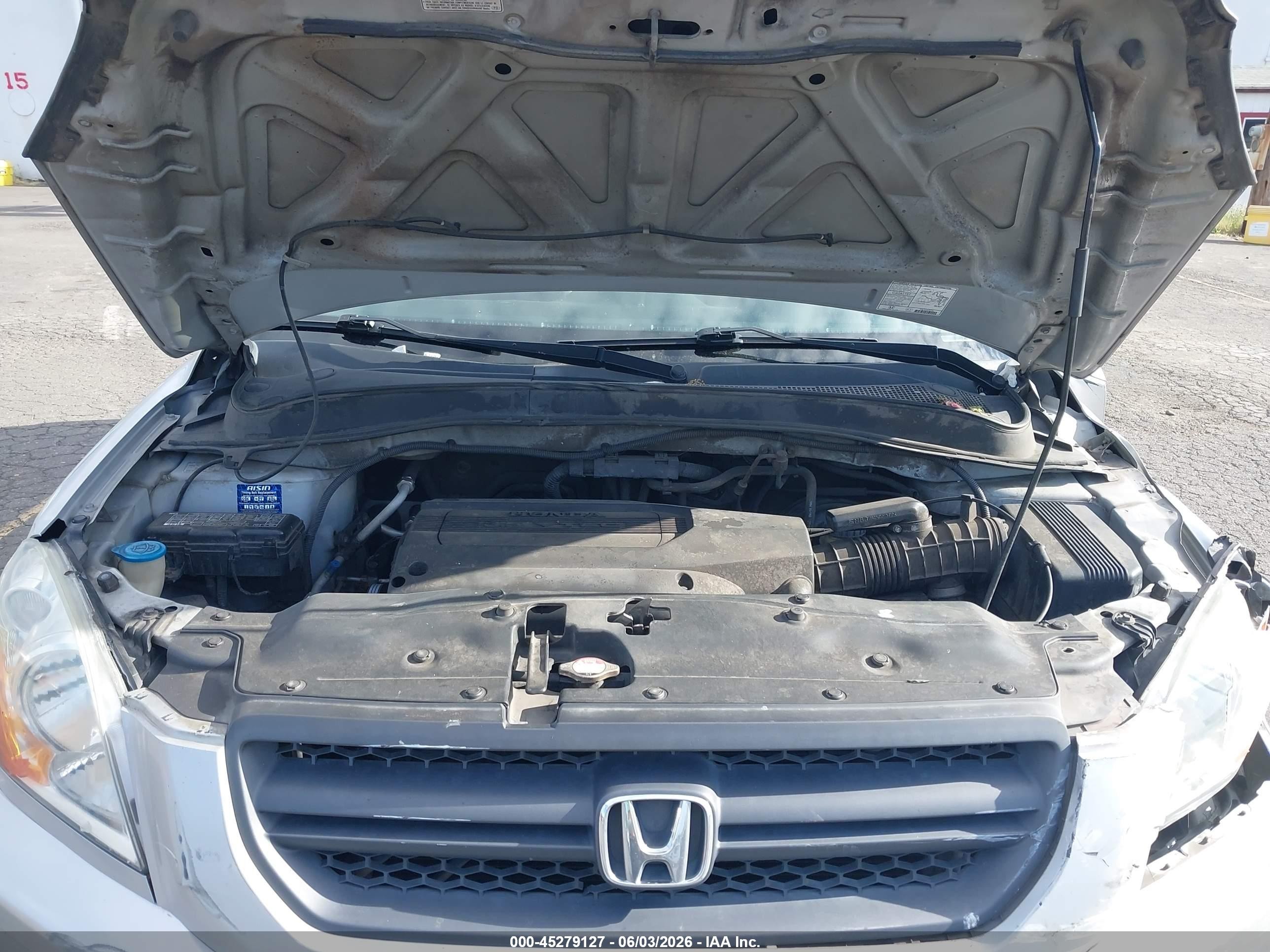 2004 Honda Pilot Ex-l Silver vin: 2HKYF18634H508259