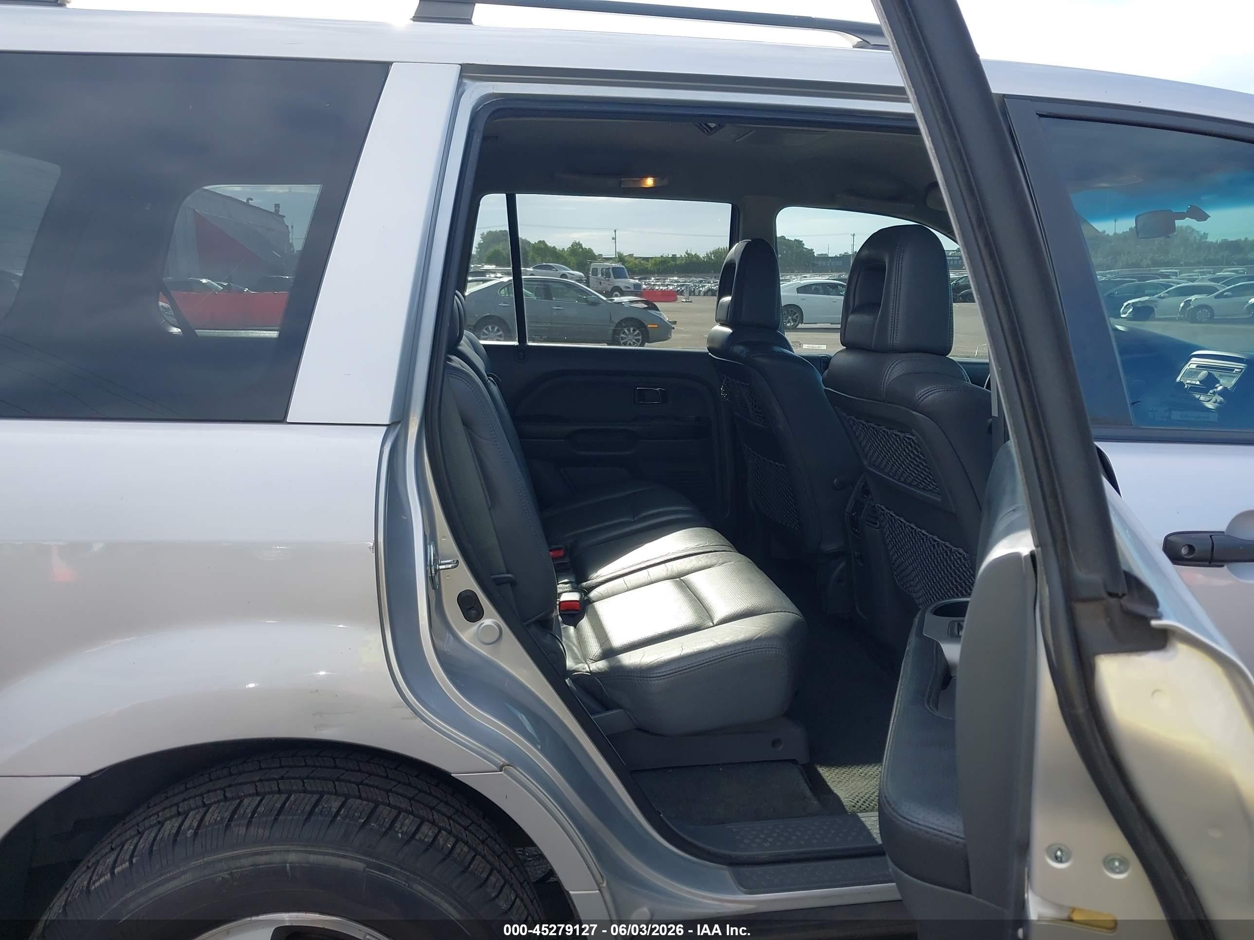 2004 Honda Pilot Ex-l Silver vin: 2HKYF18634H508259