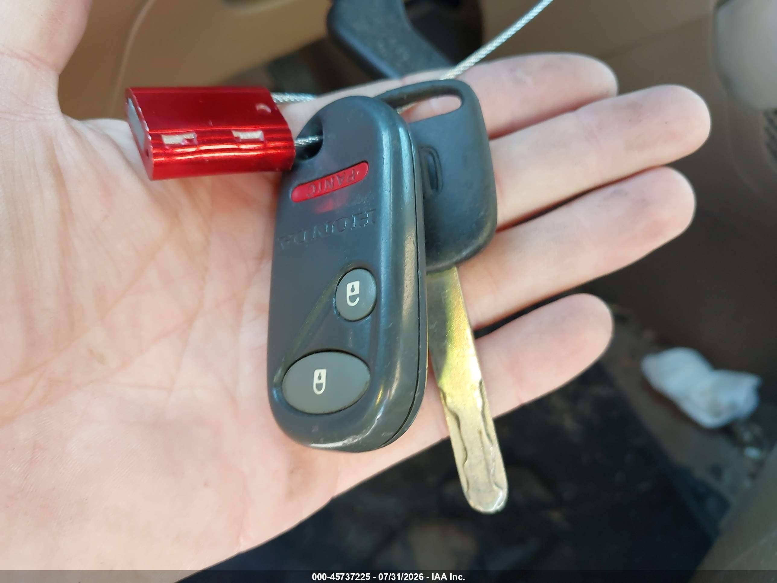 2004 Honda Pilot Ex-l Red vin: 2HKYF18634H573953