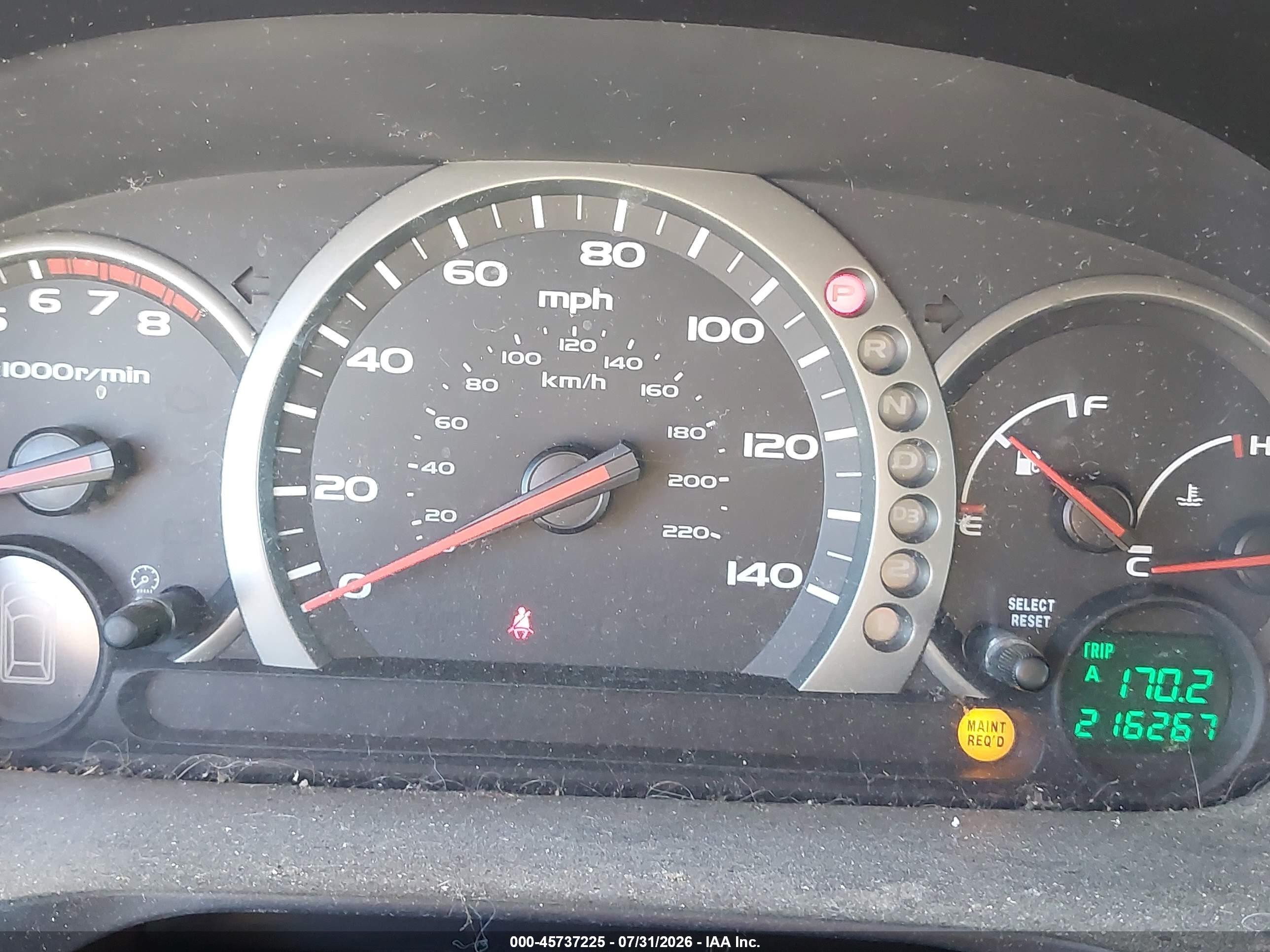 2004 Honda Pilot Ex-l Red vin: 2HKYF18634H573953